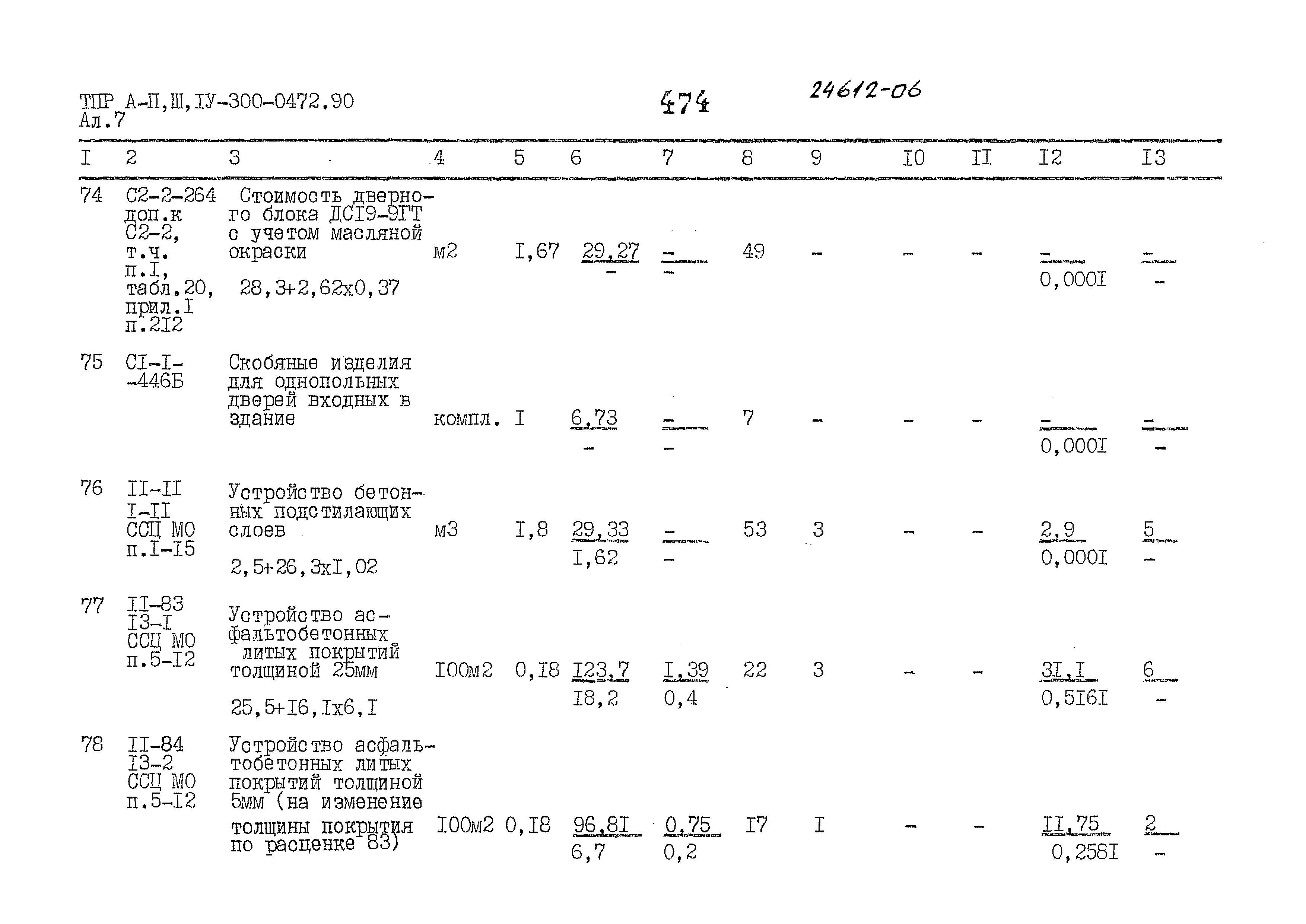 Типовые проектные решения А-II,III,IV-300-0472.90