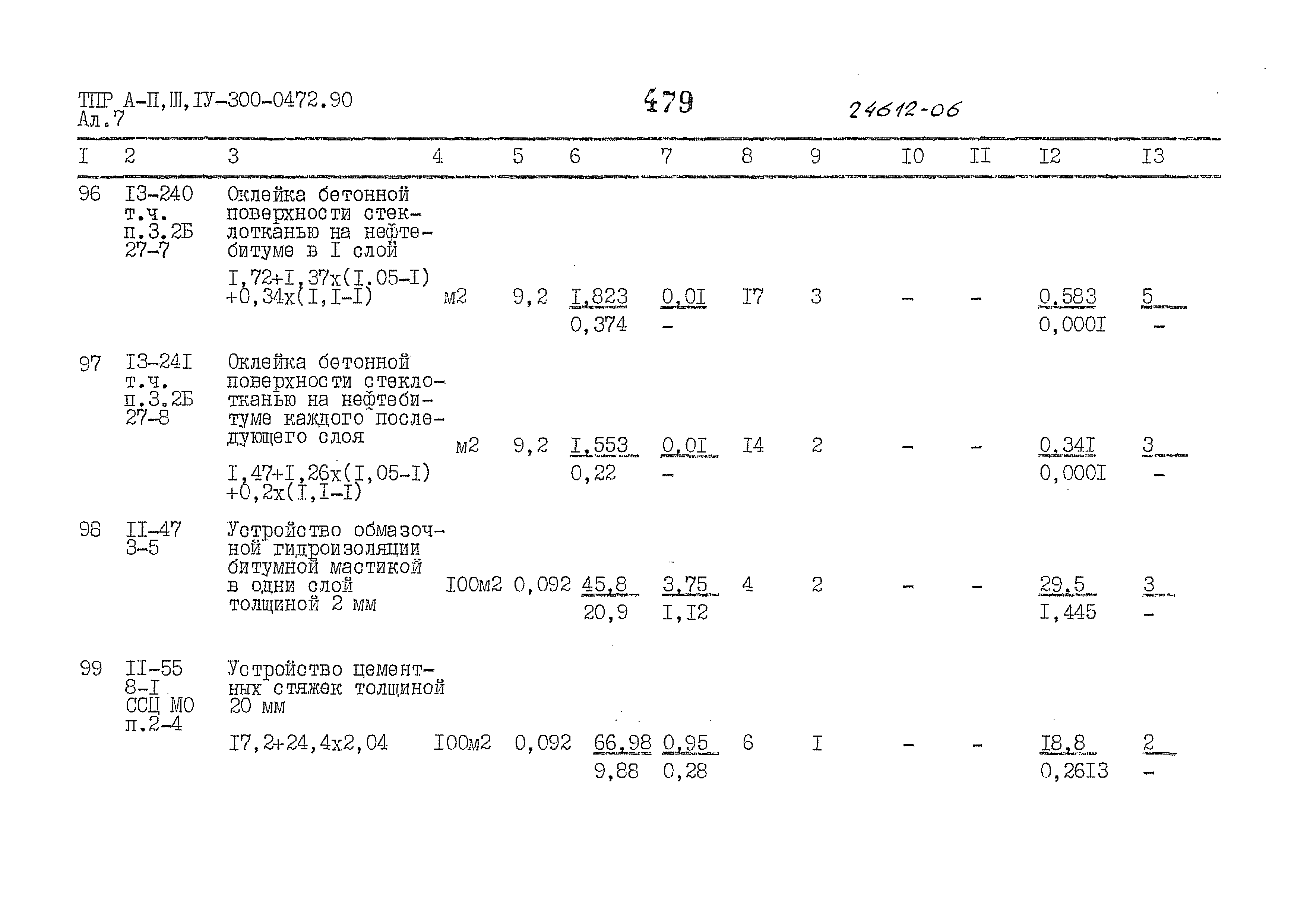 Типовые проектные решения А-II,III,IV-300-0472.90