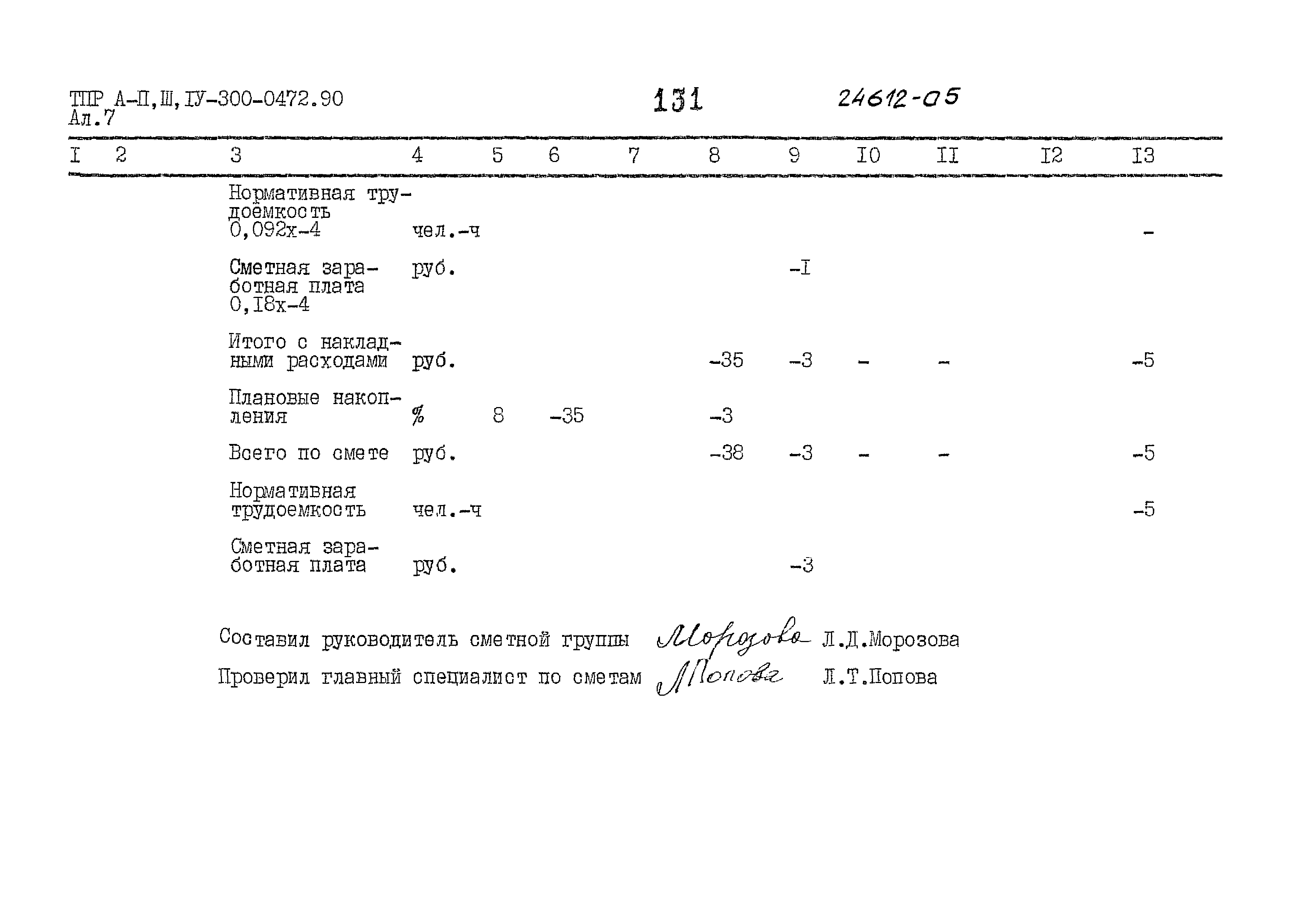 Типовые проектные решения А-II,III,IV-300-0472.90