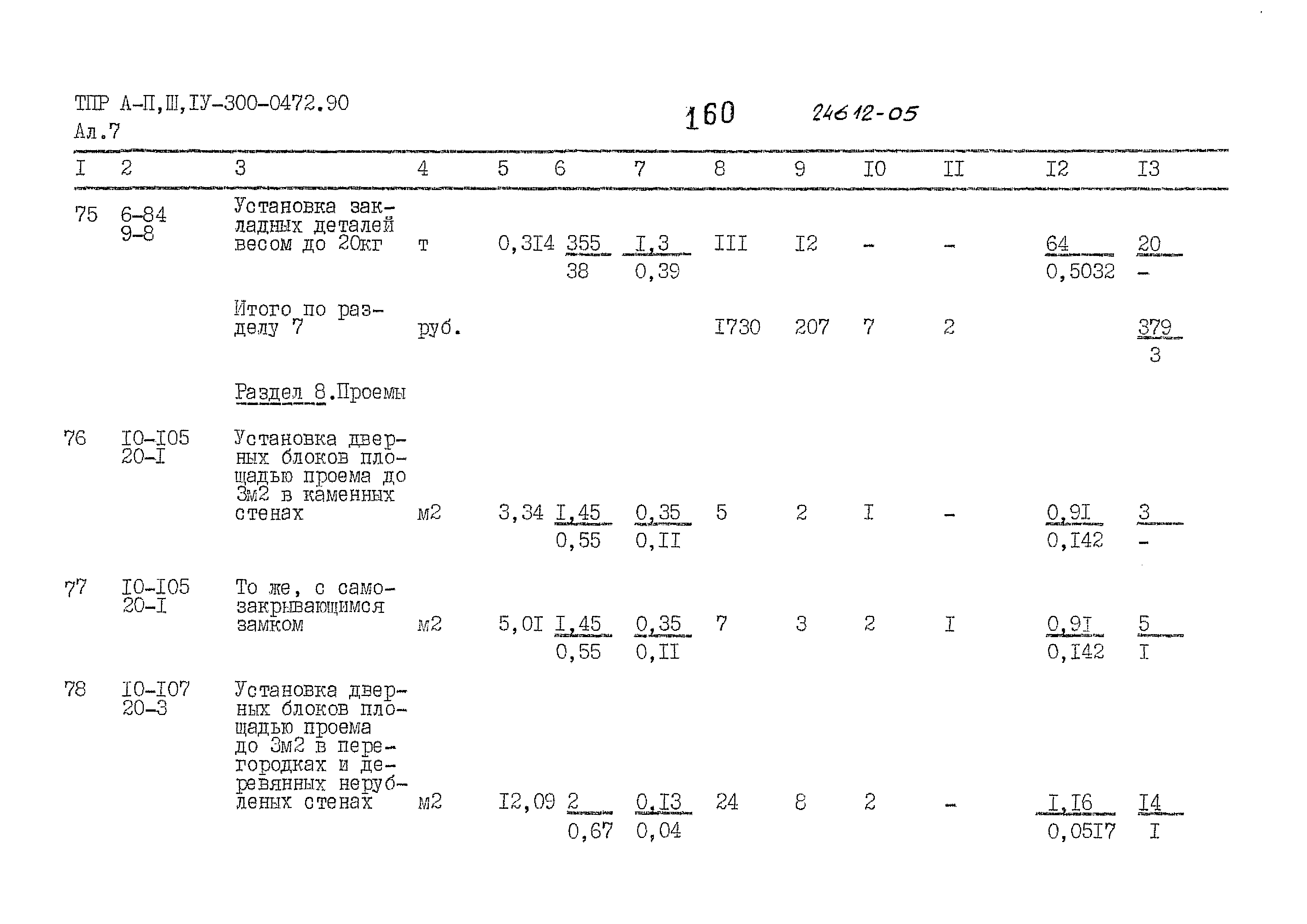 Типовые проектные решения А-II,III,IV-300-0472.90