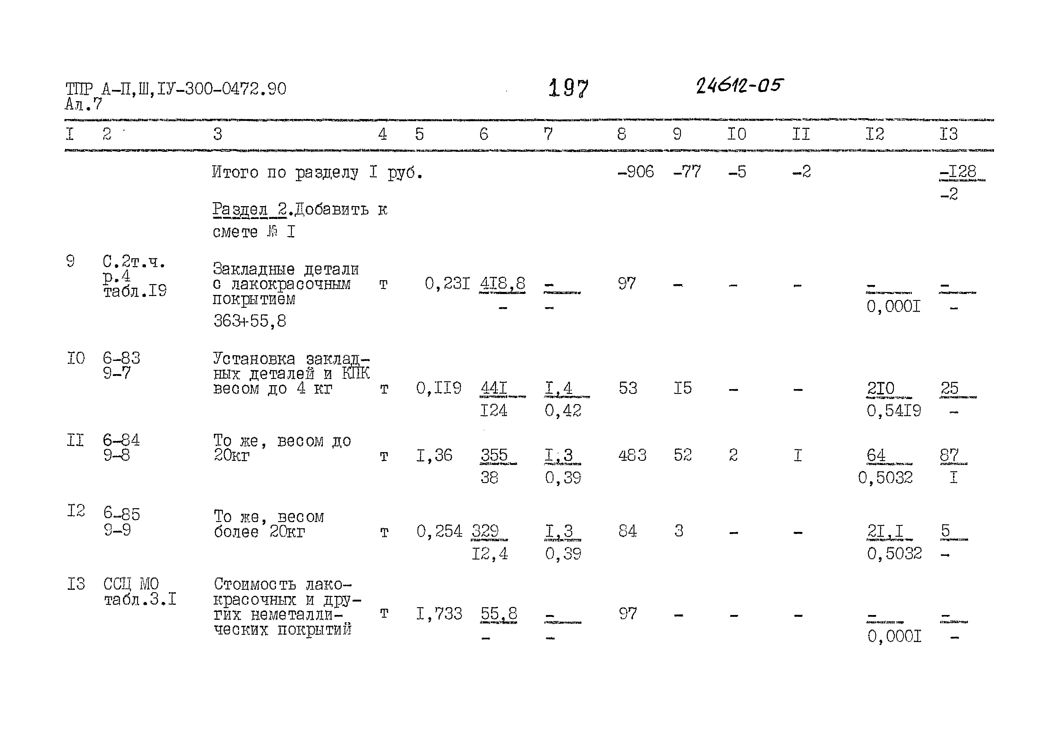 Типовые проектные решения А-II,III,IV-300-0472.90