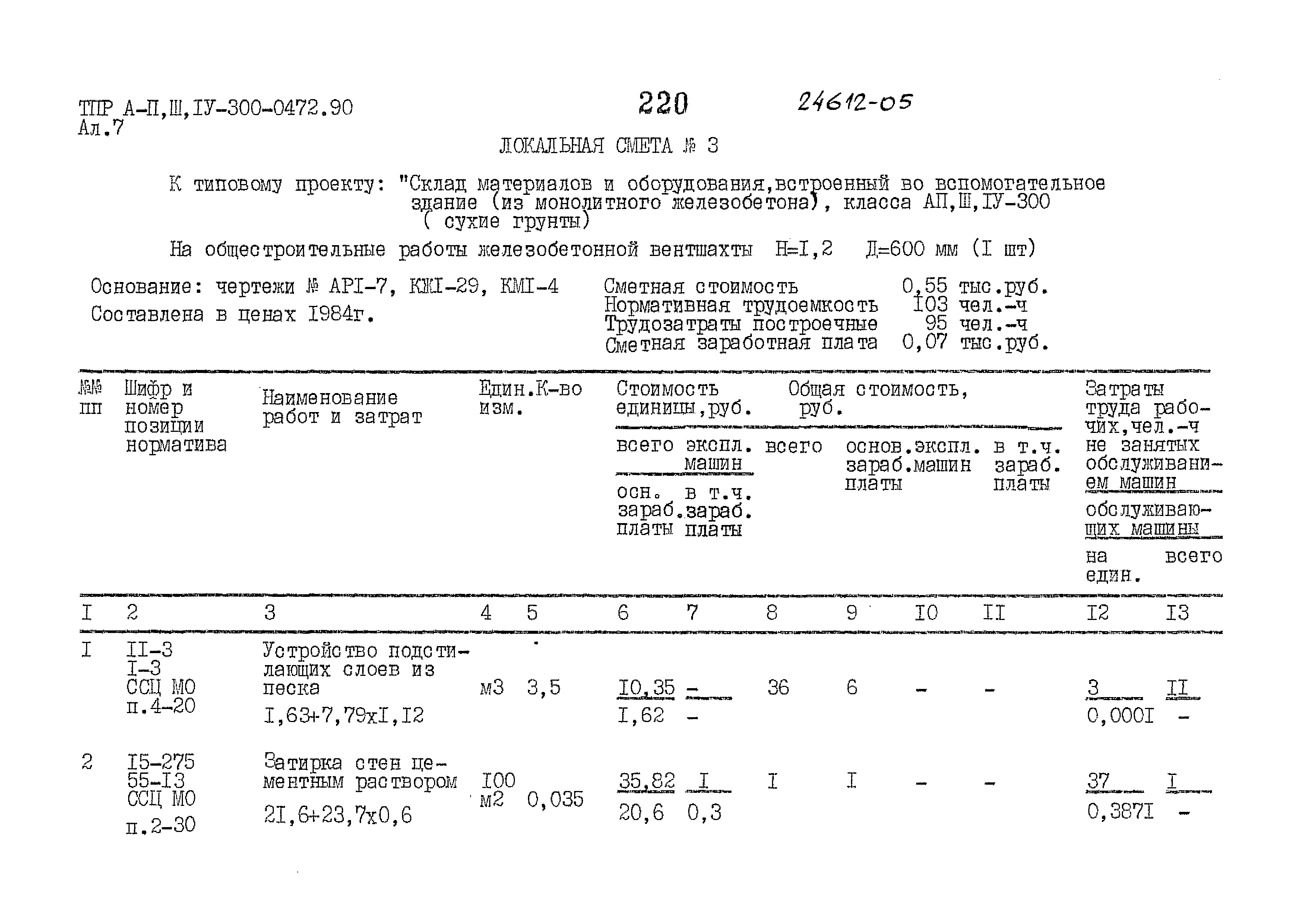 Типовые проектные решения А-II,III,IV-300-0472.90