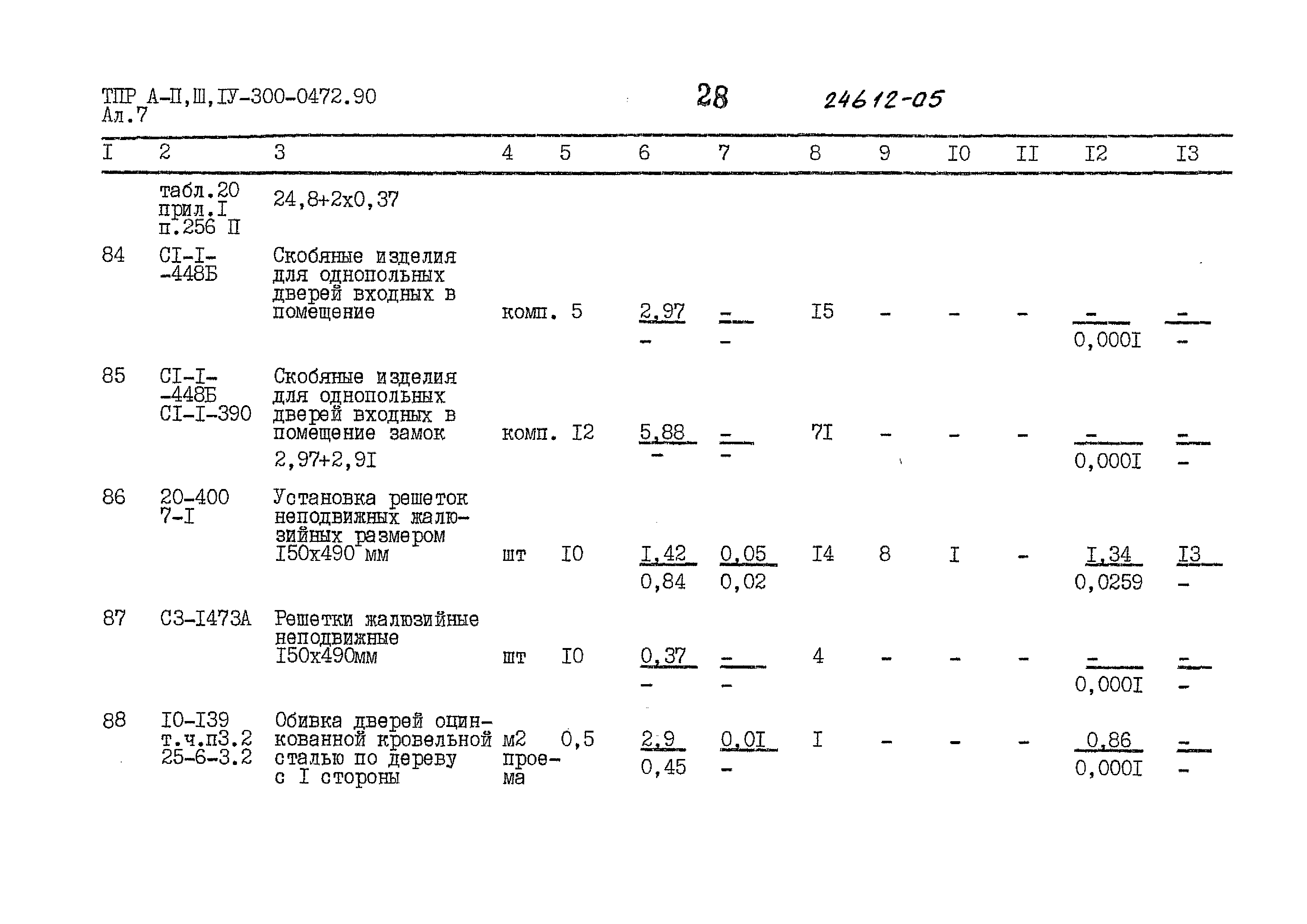 Типовые проектные решения А-II,III,IV-300-0472.90