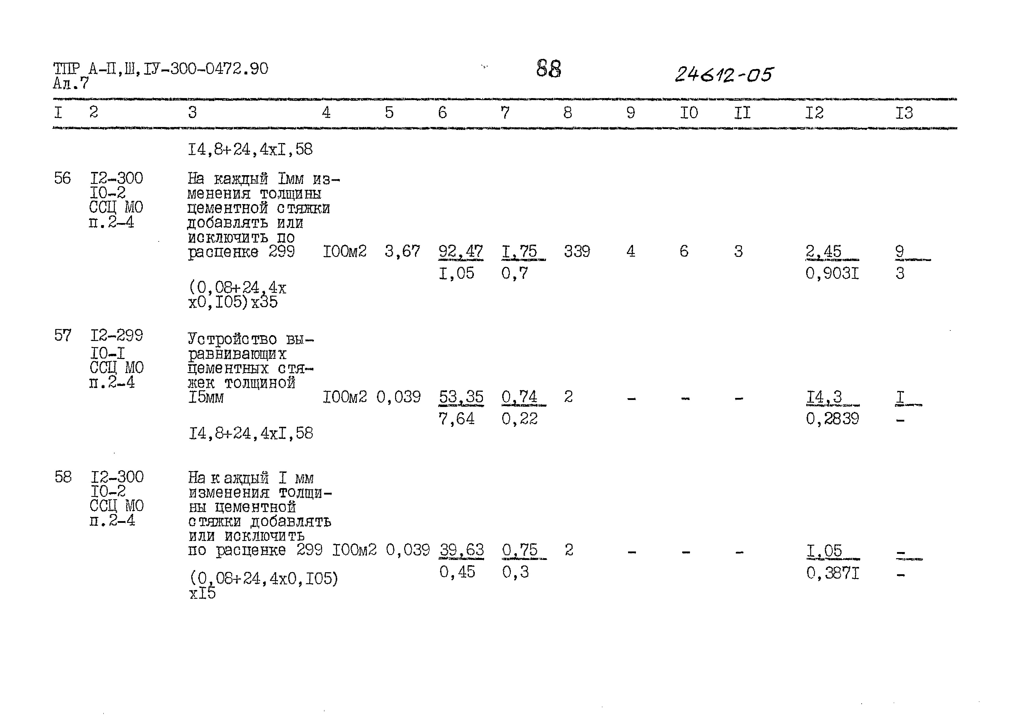 Типовые проектные решения А-II,III,IV-300-0472.90