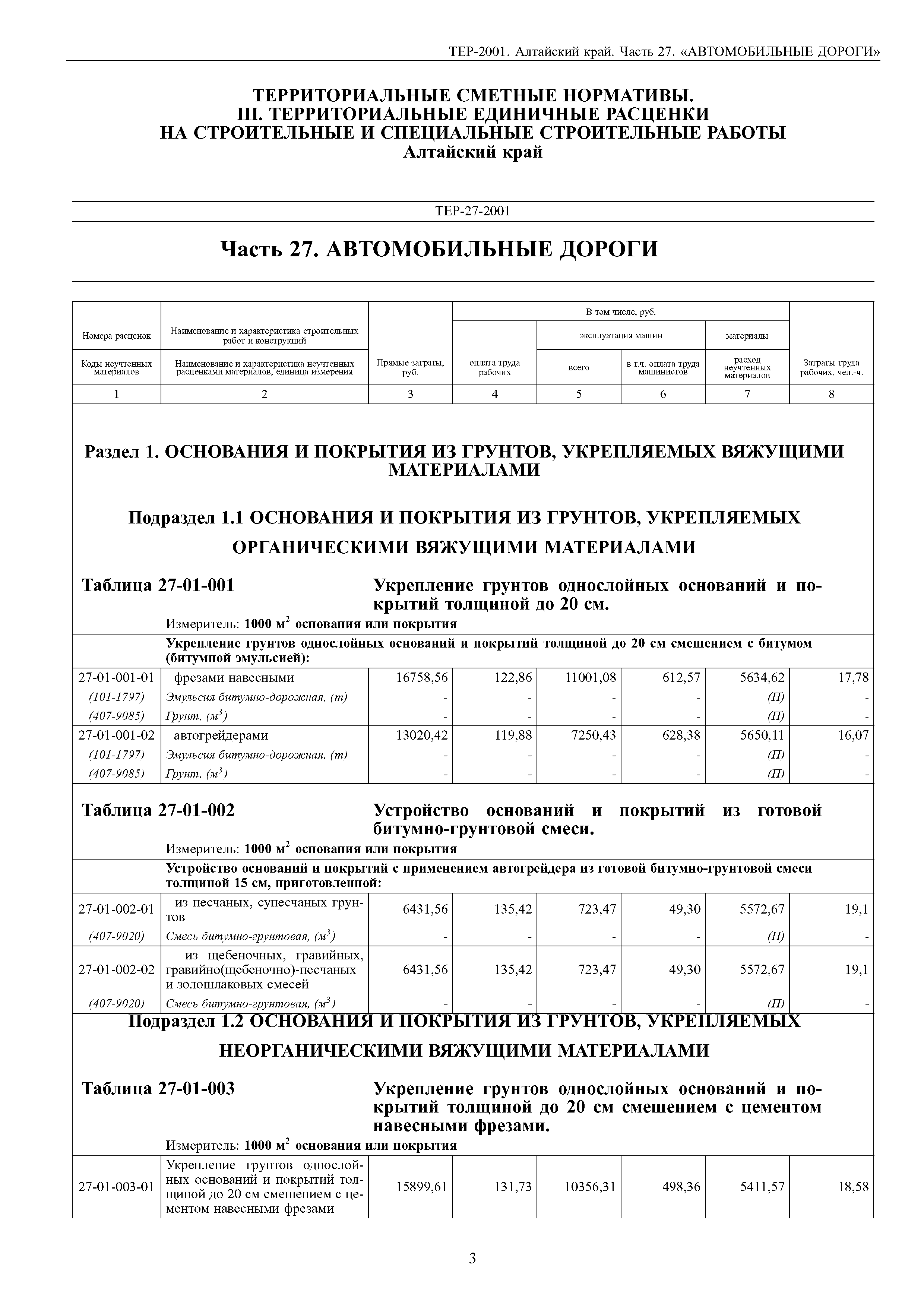 ТЕР Алтайский край 2001-27