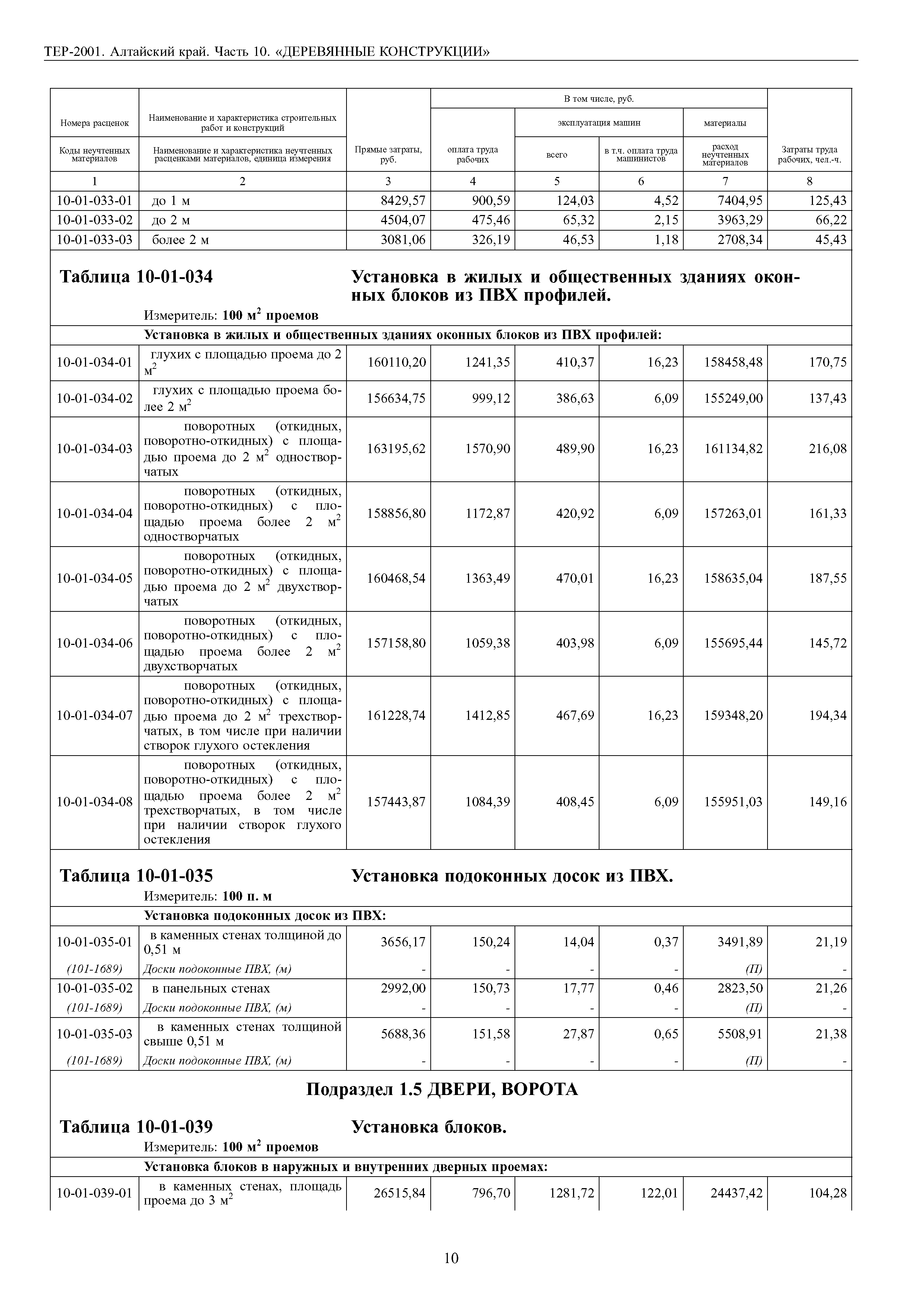 ТЕР Алтайский край 2001-10