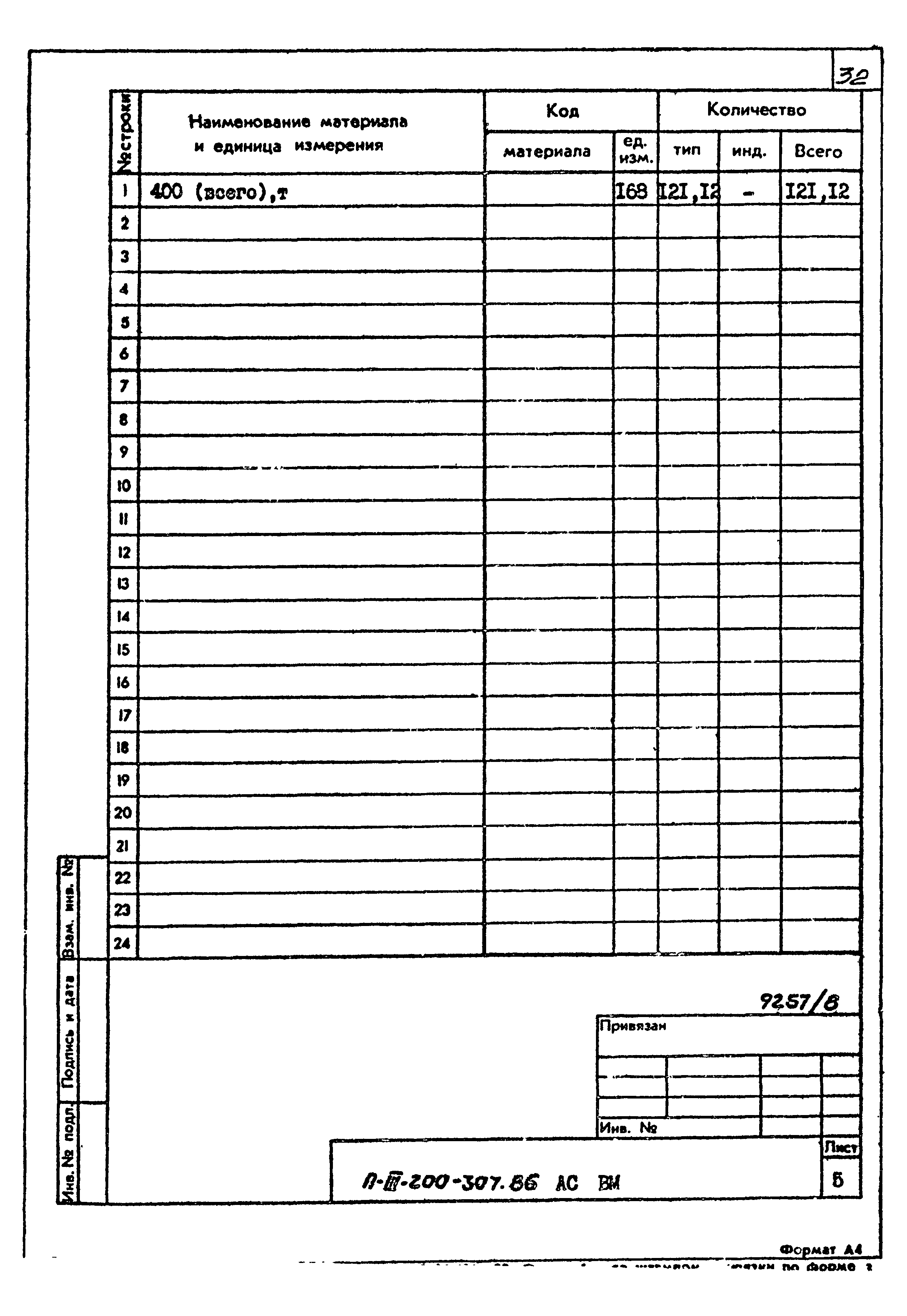 Типовой проект А-III-200-307.86