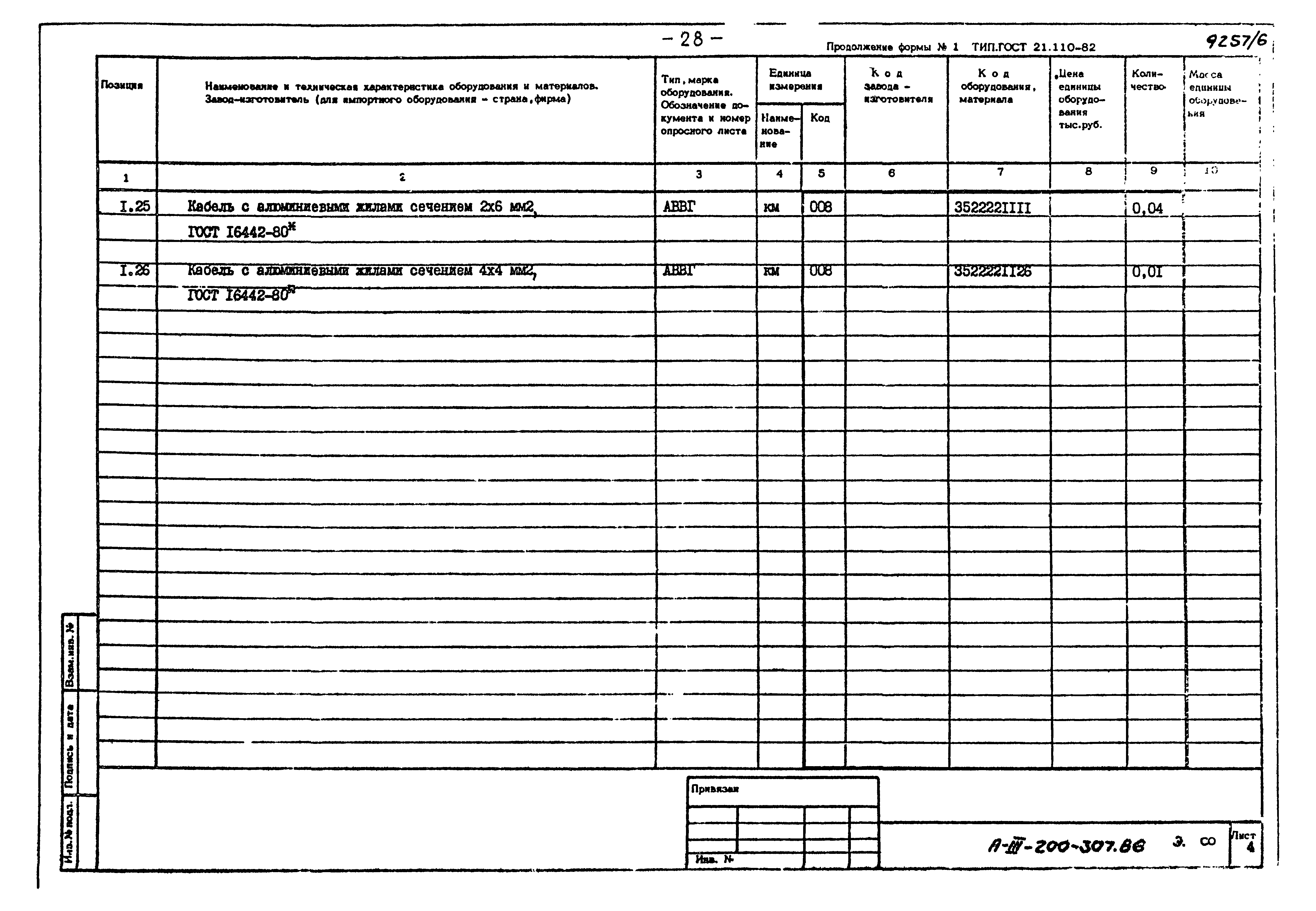 Типовой проект А-III-200-307.86