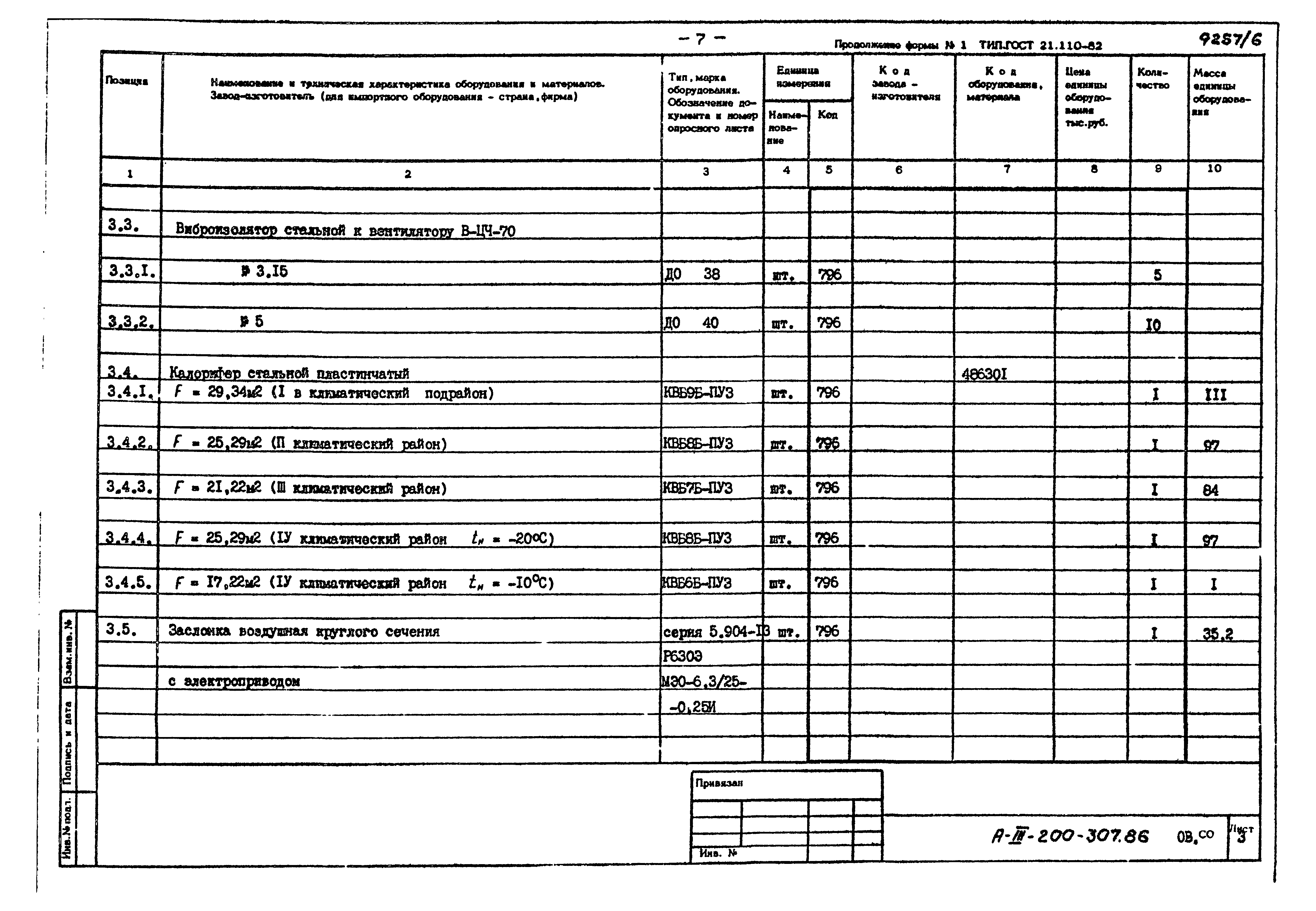 Типовой проект А-III-200-307.86