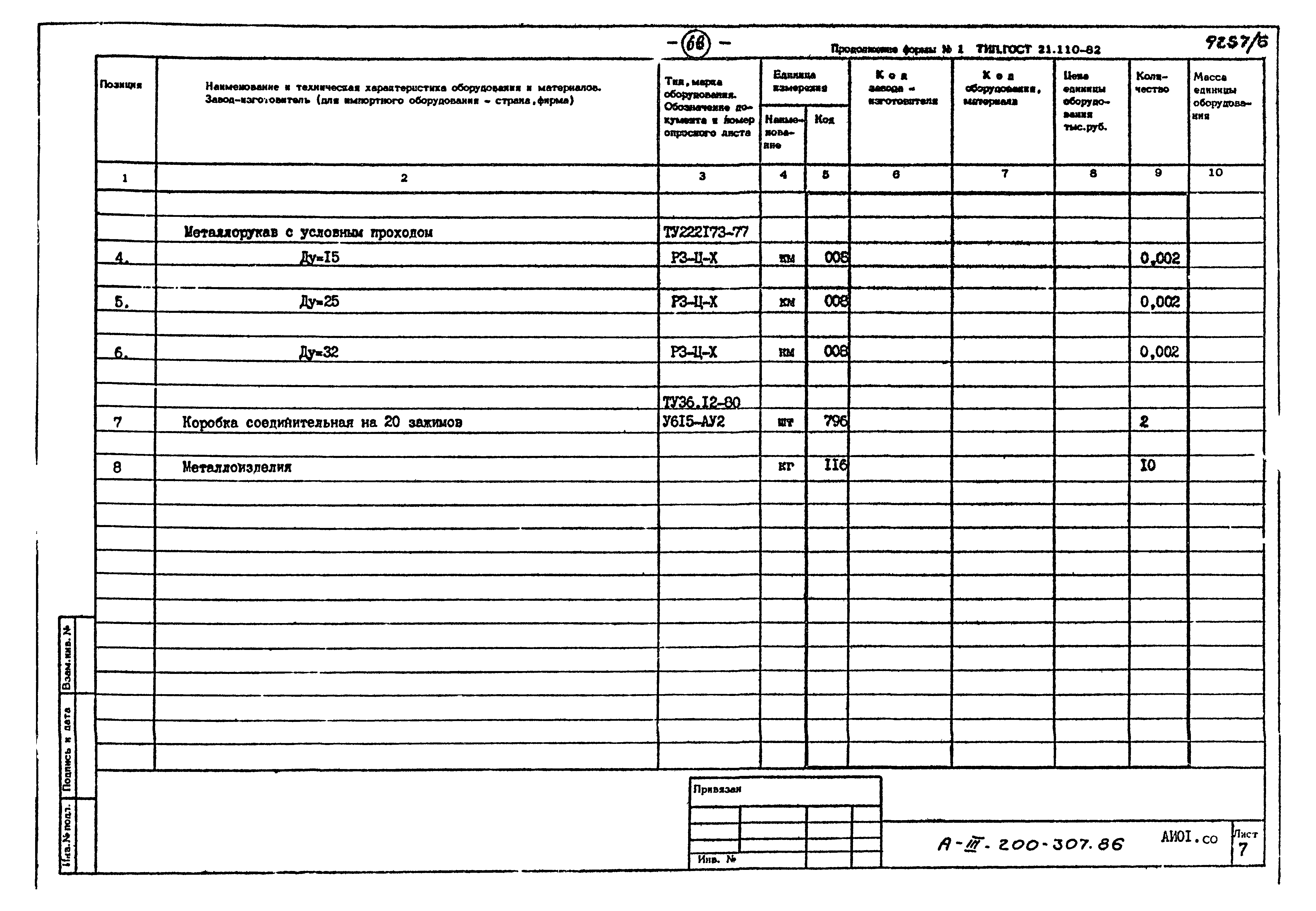 Типовой проект А-III-200-307.86