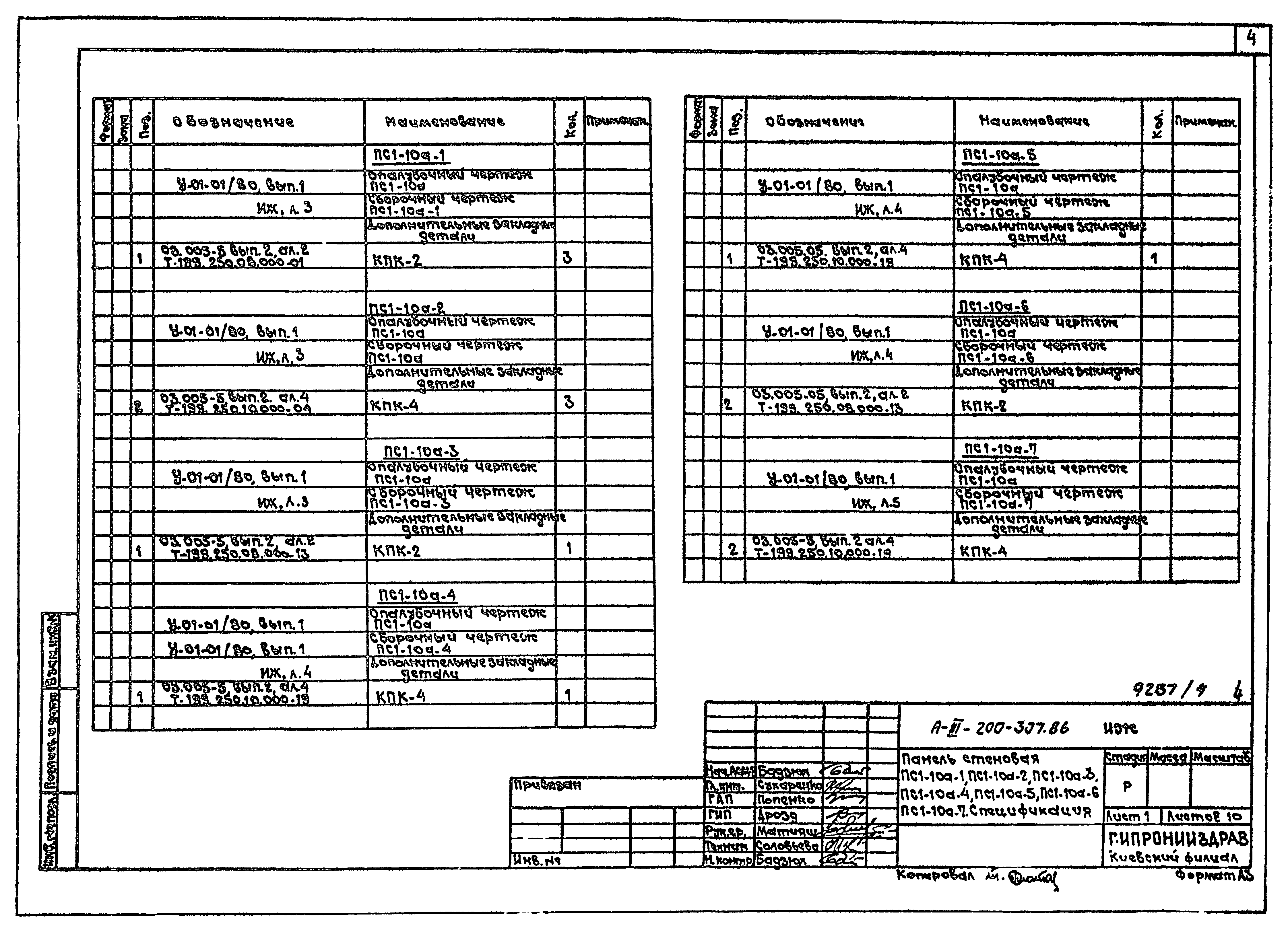 Типовой проект А-III-200-307.86