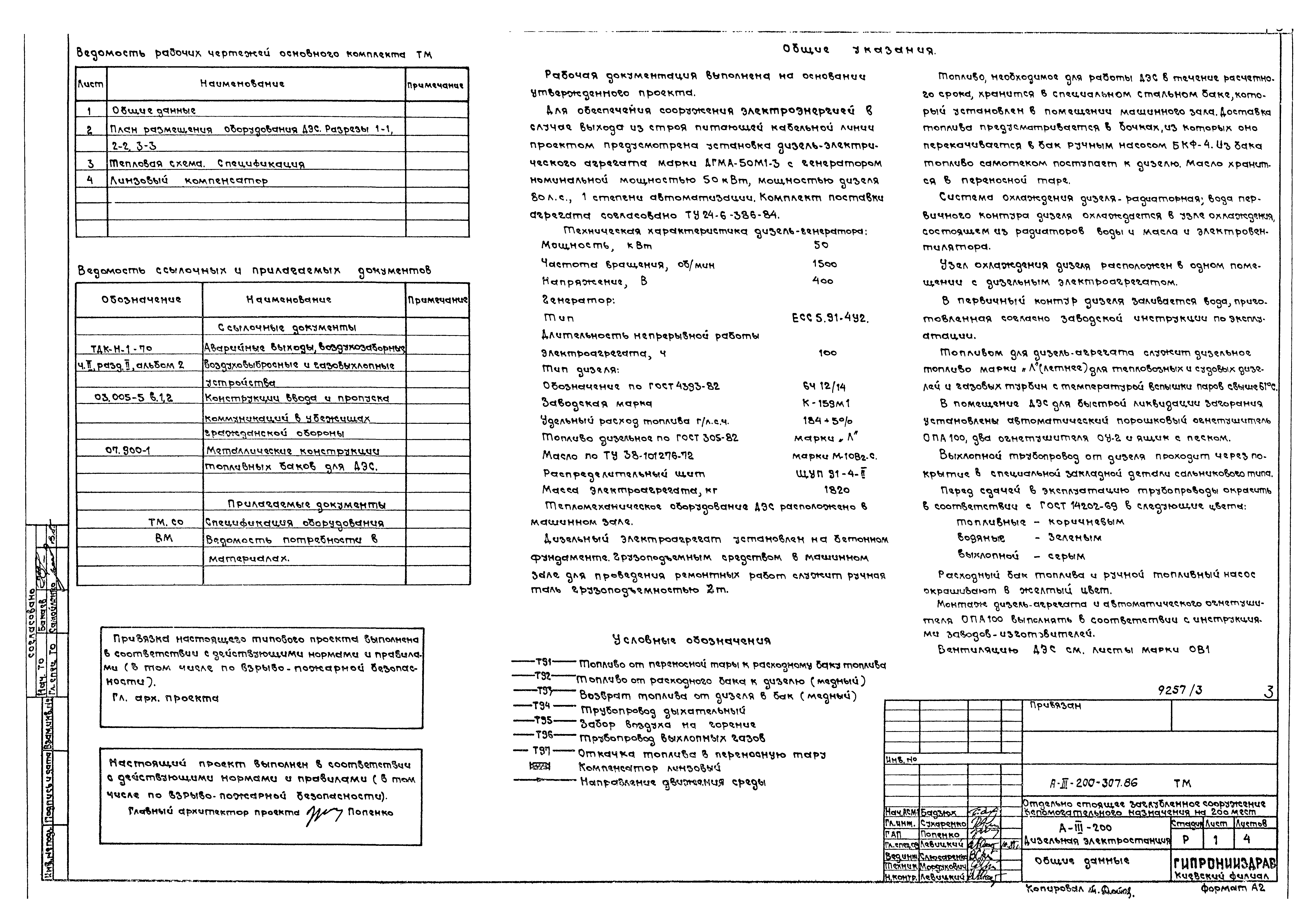 Типовой проект А-III-200-307.86