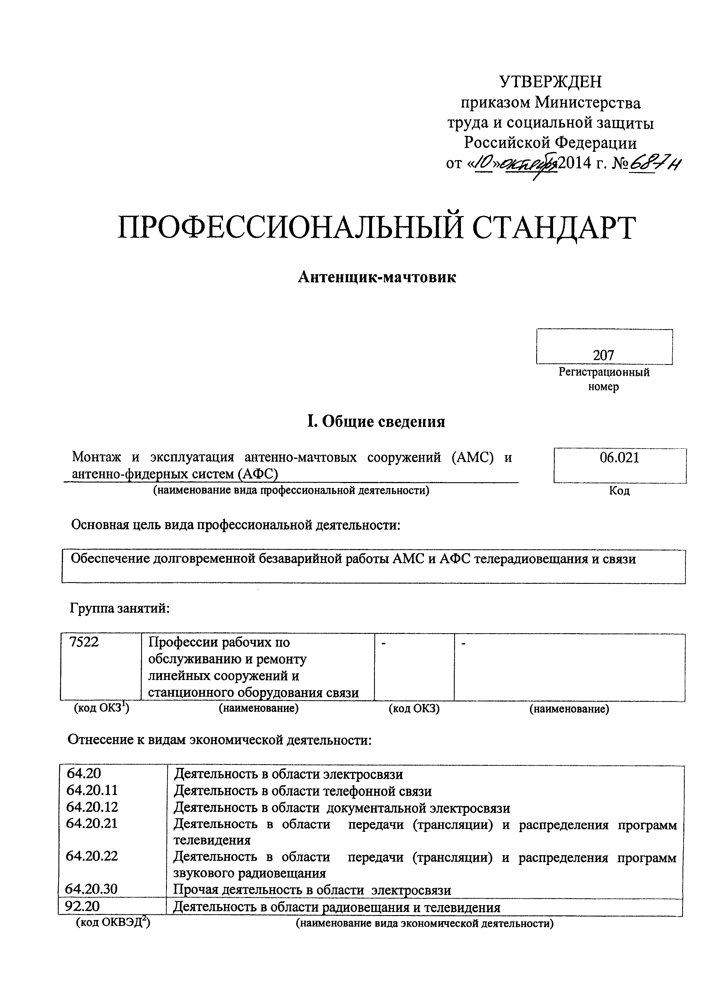 Приказ 687н