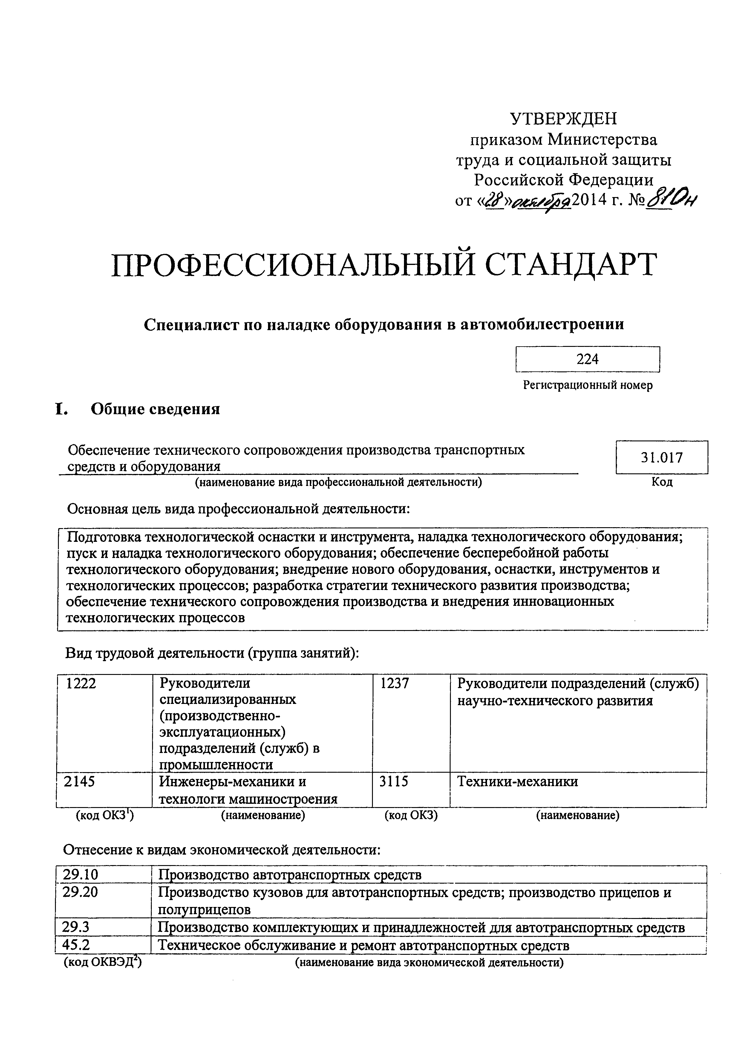 Приказ 810н