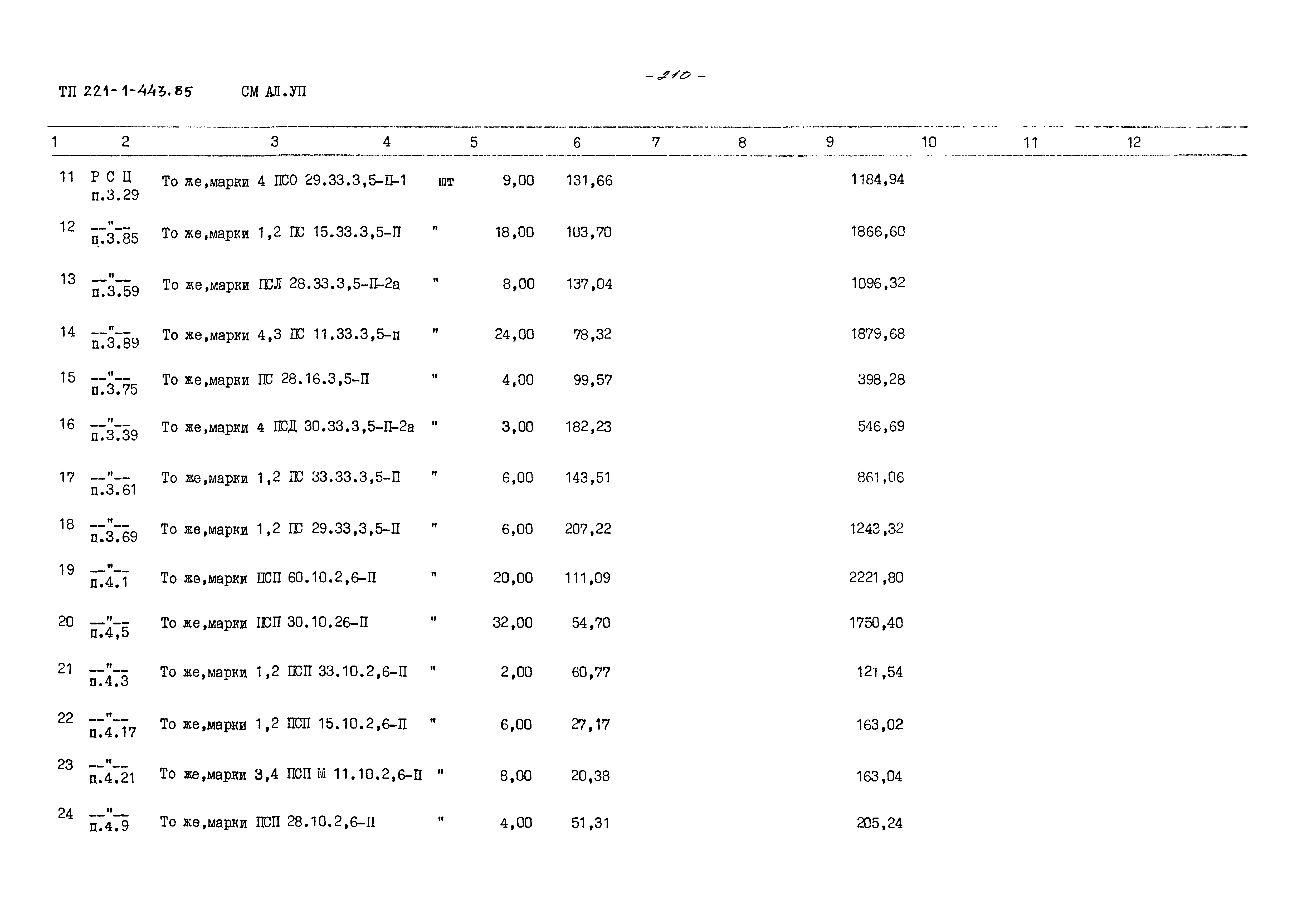 Типовой проект 221-1-443.85