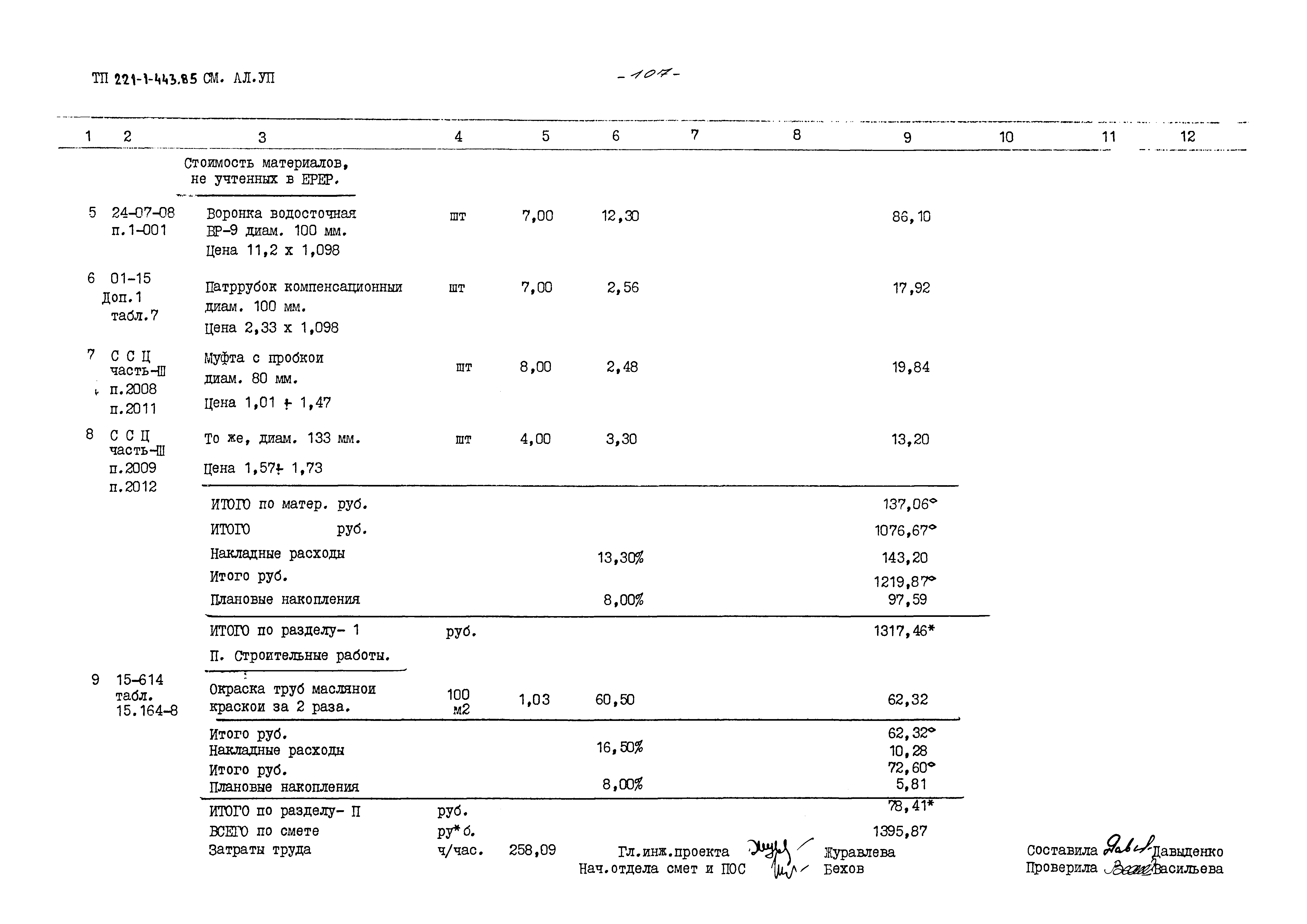 Типовой проект 221-1-443.85