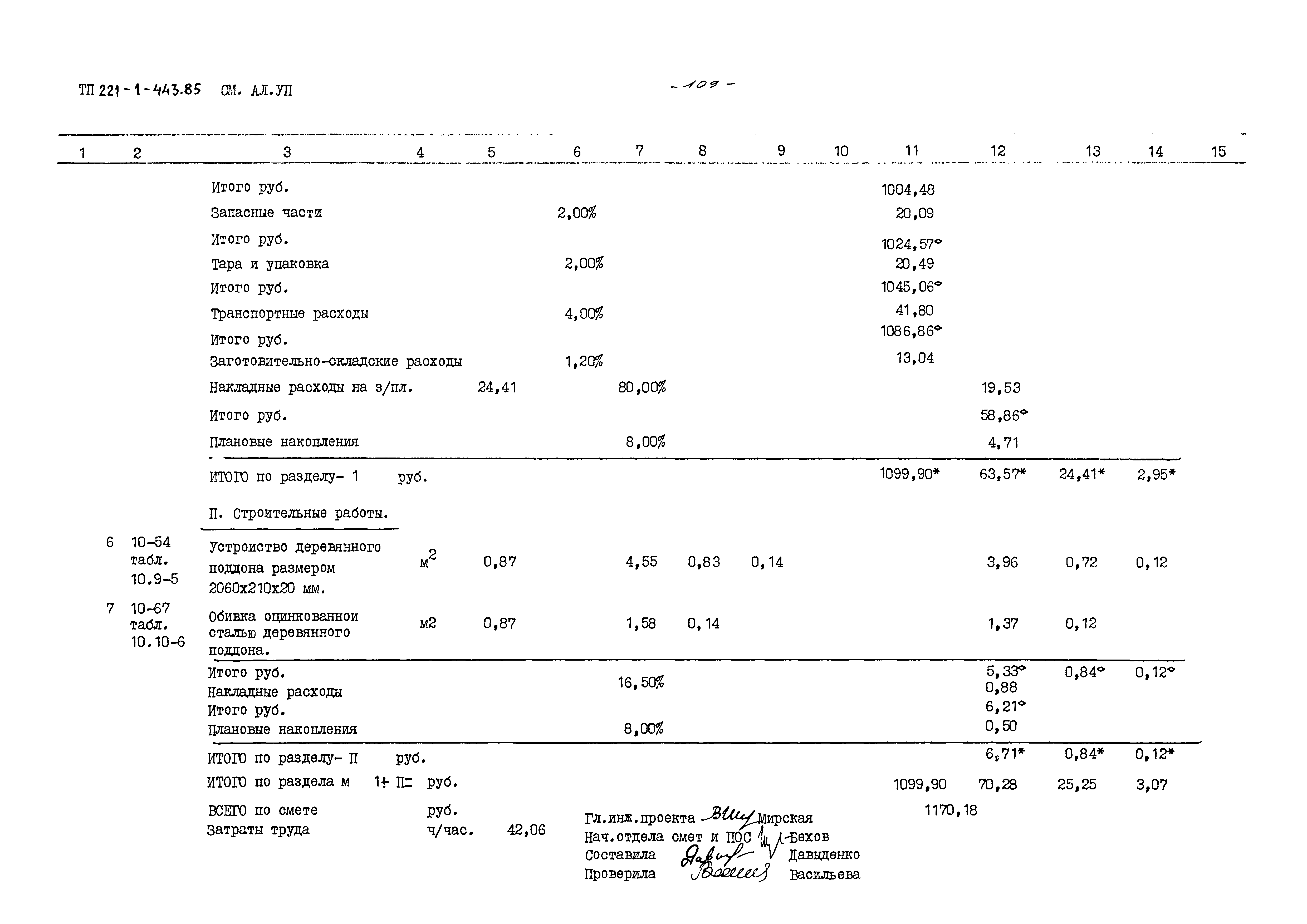 Типовой проект 221-1-443.85