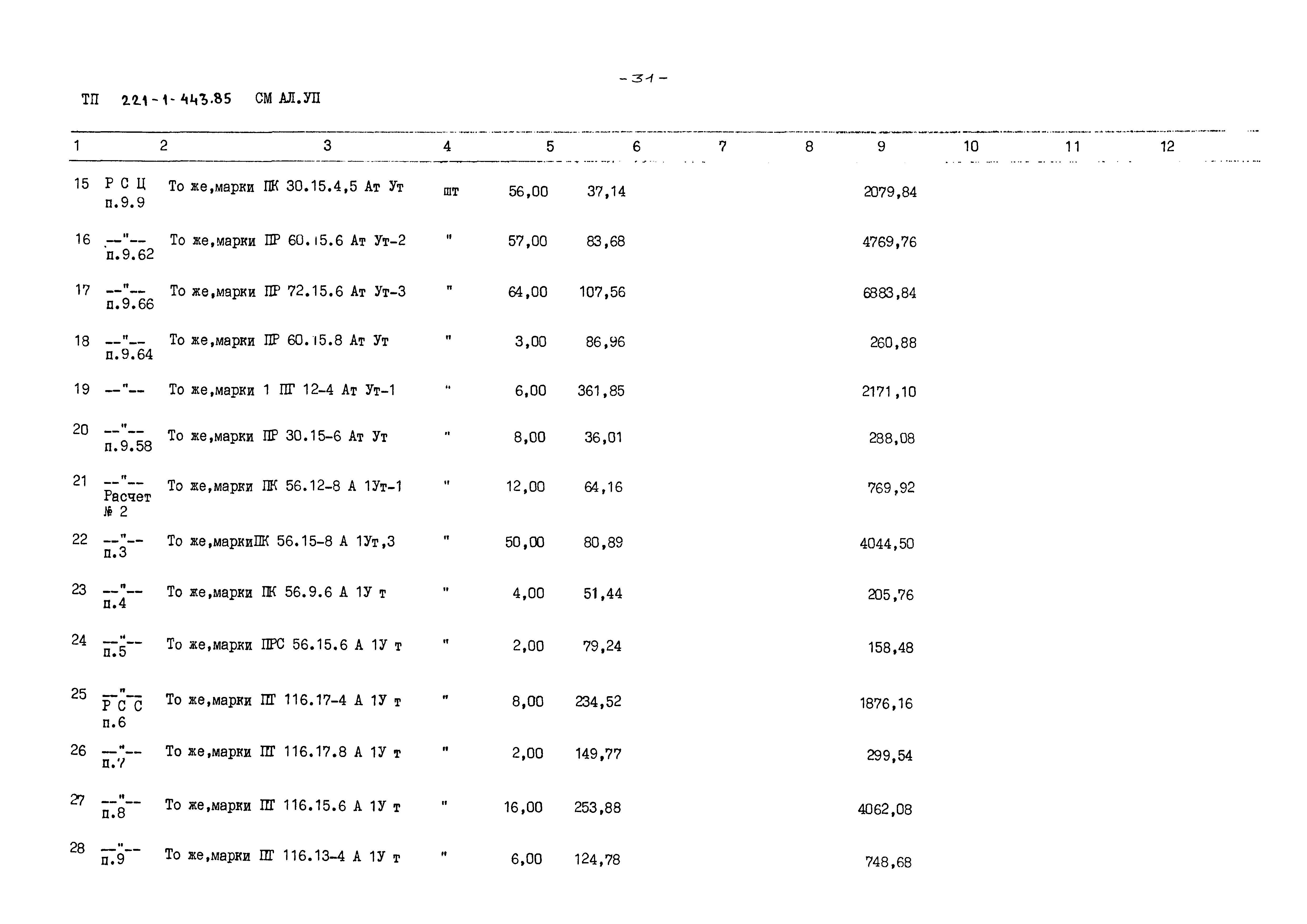 Типовой проект 221-1-443.85