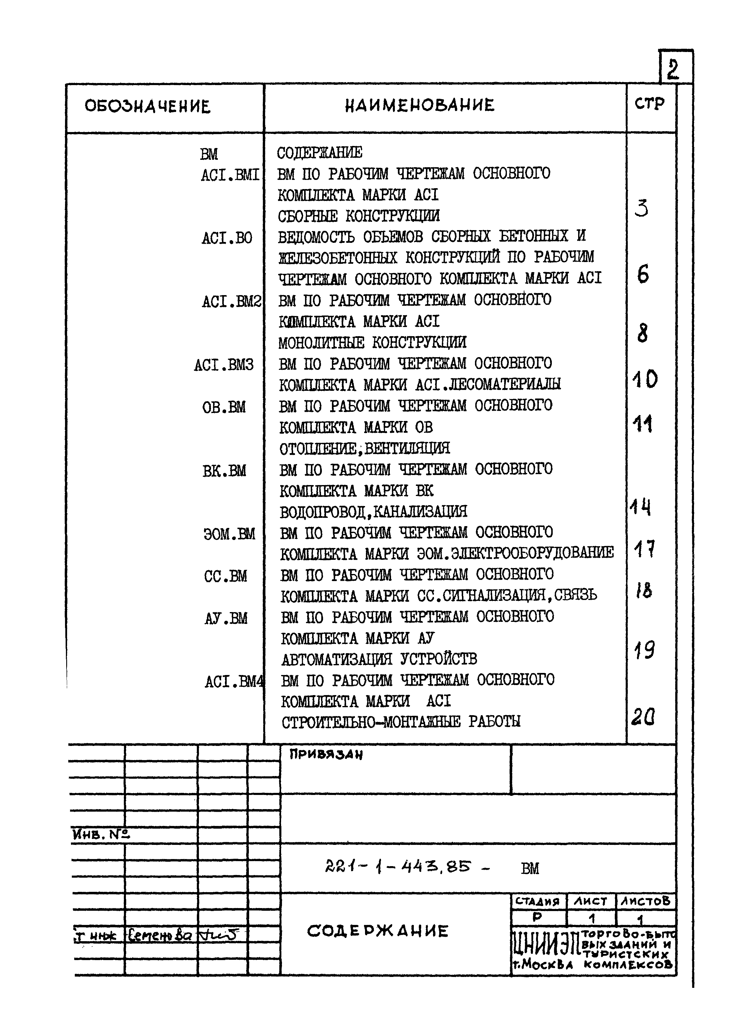 Типовой проект 221-1-443.85