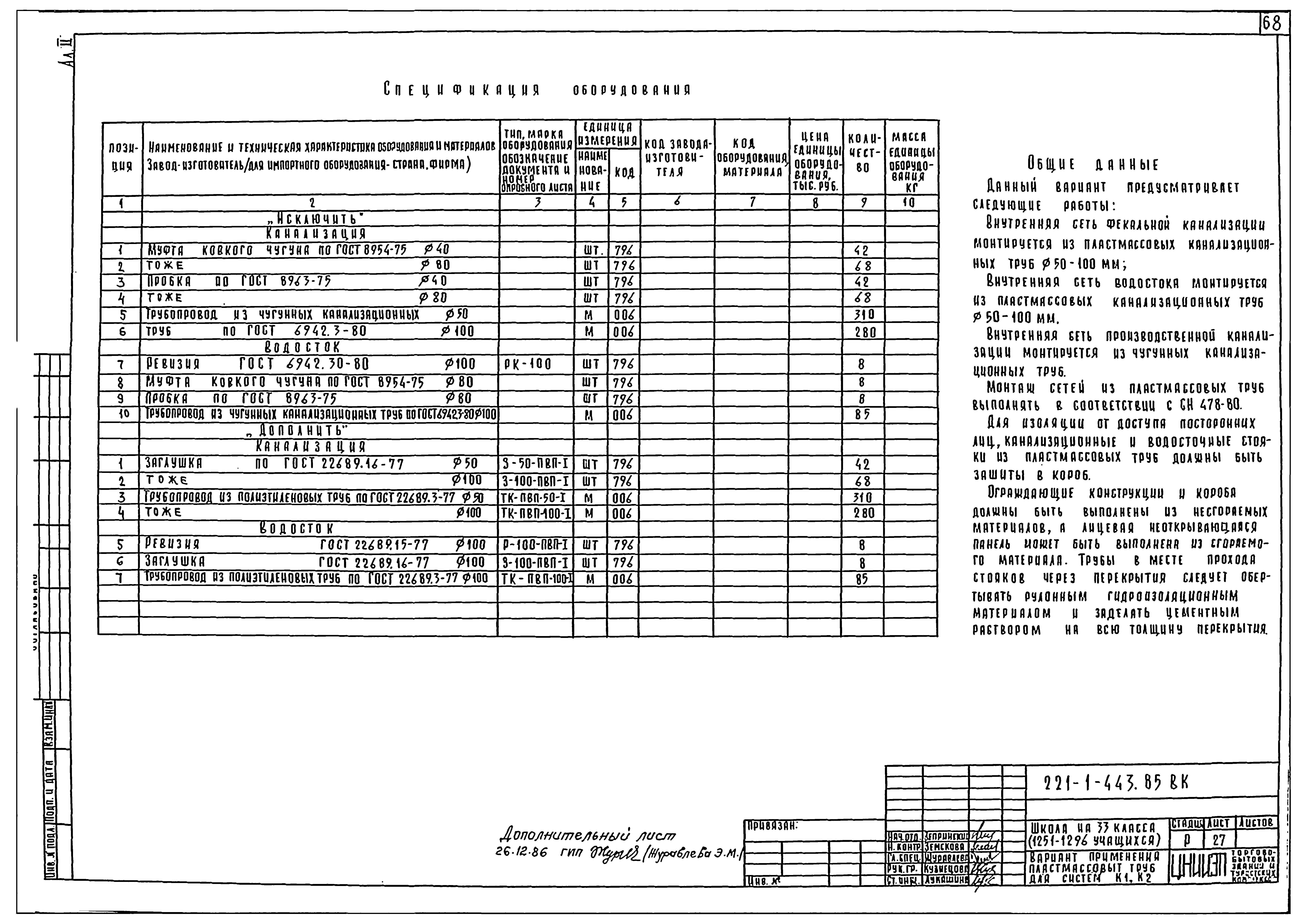 Типовой проект 221-1-443.85