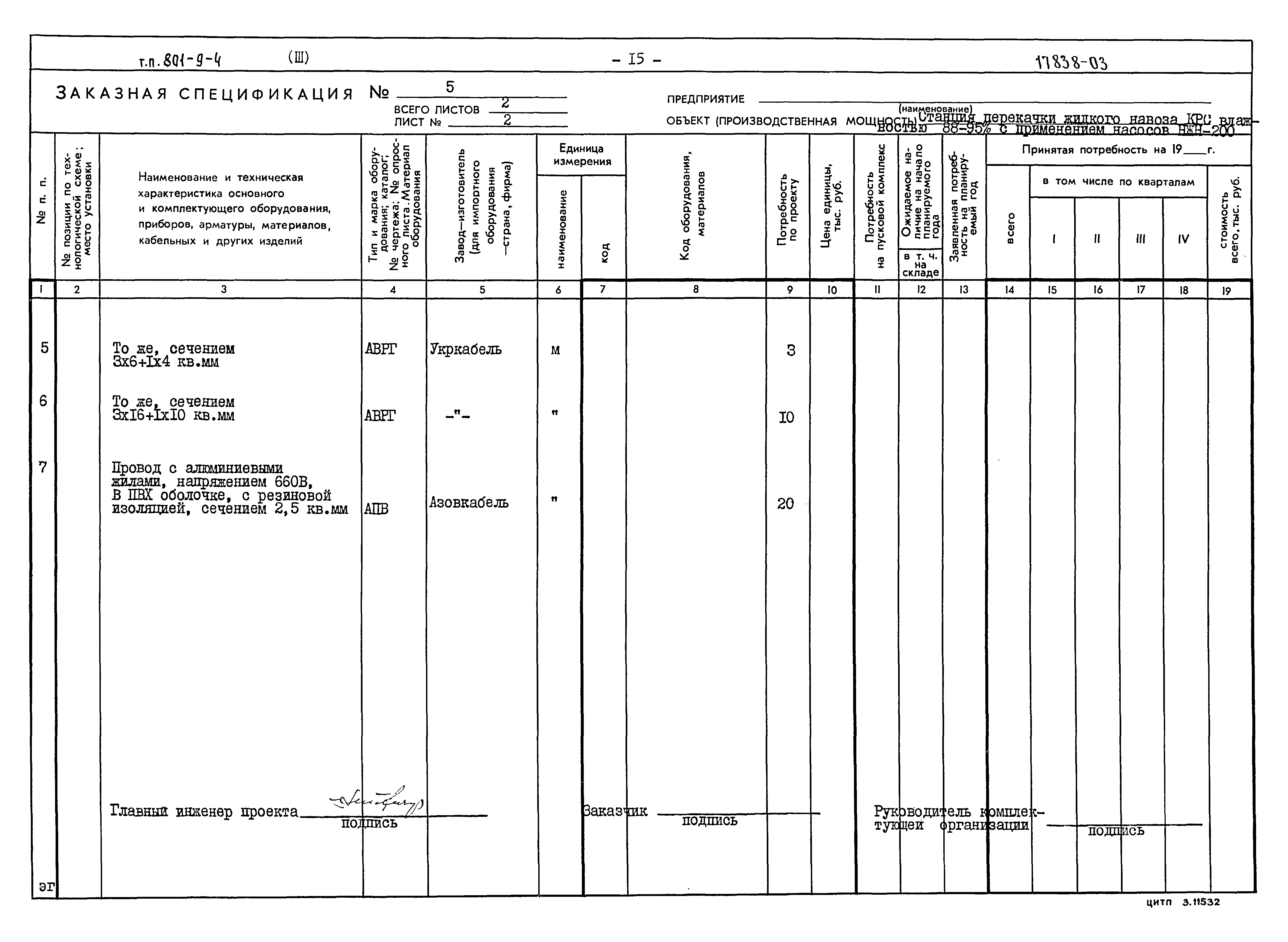 Типовой проект 801-9-4