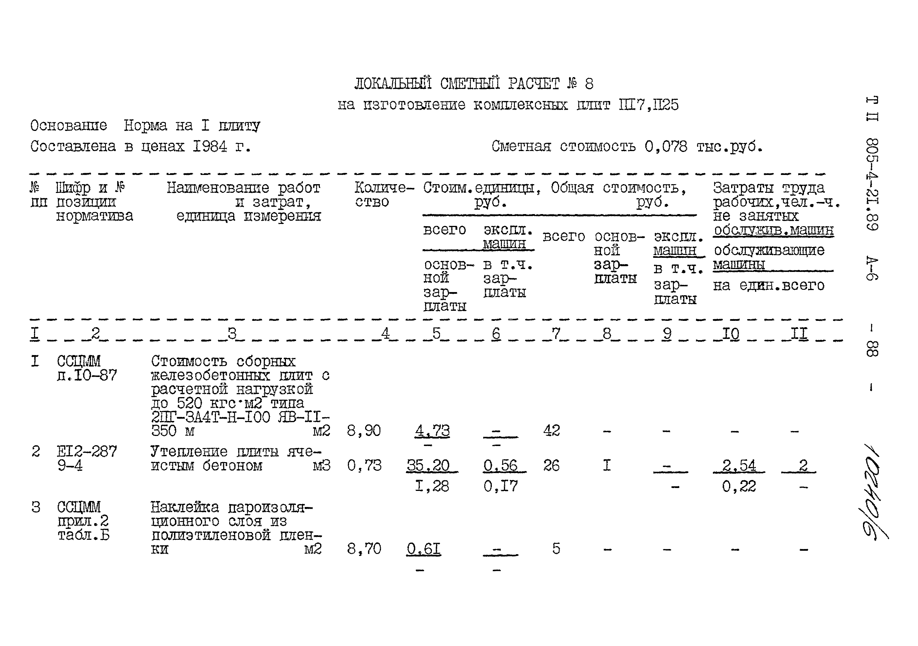 Типовой проект 805-4-21.89