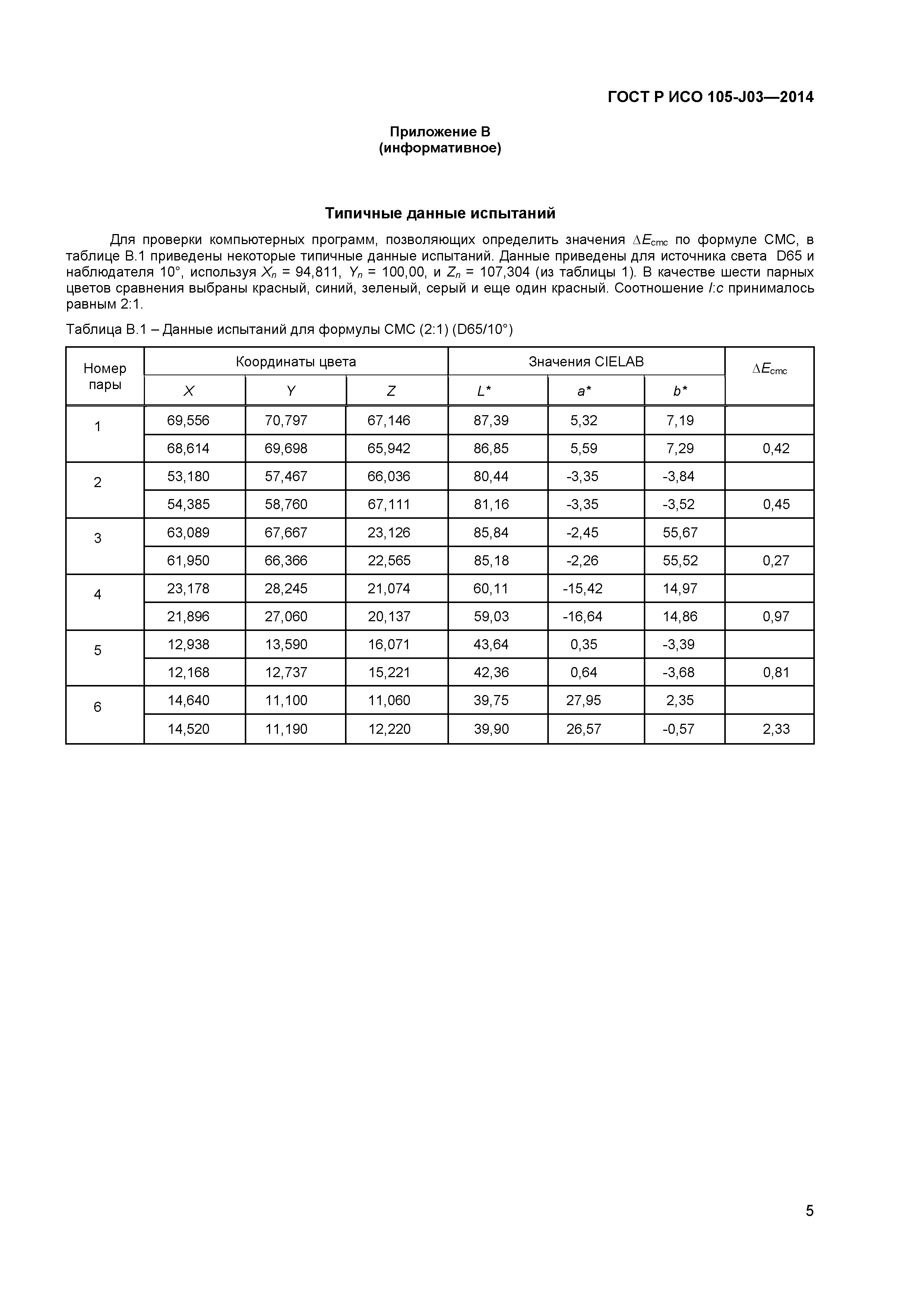 ГОСТ Р ИСО 105-J03-2014