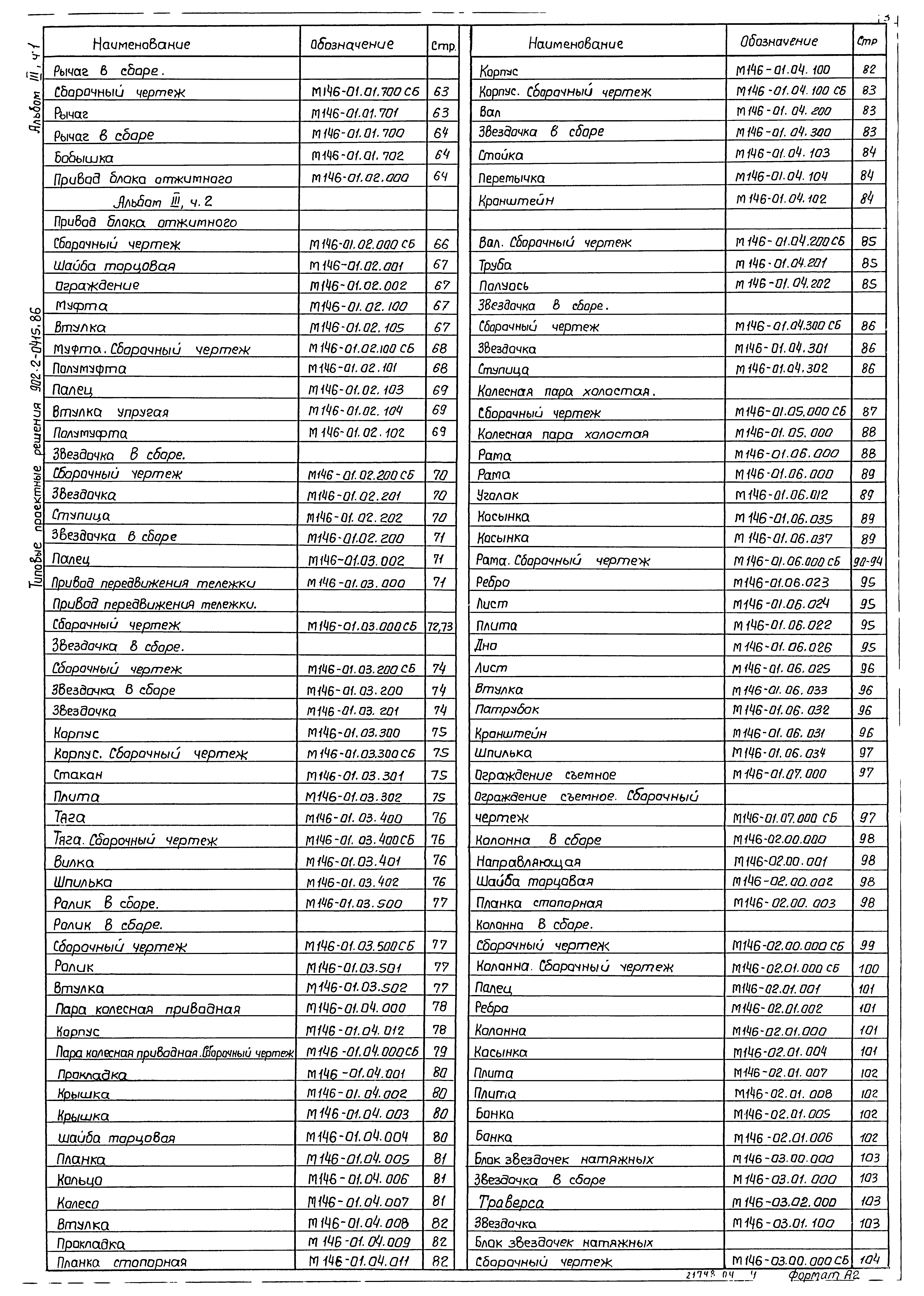 Типовые проектные решения 902-2-0415.86