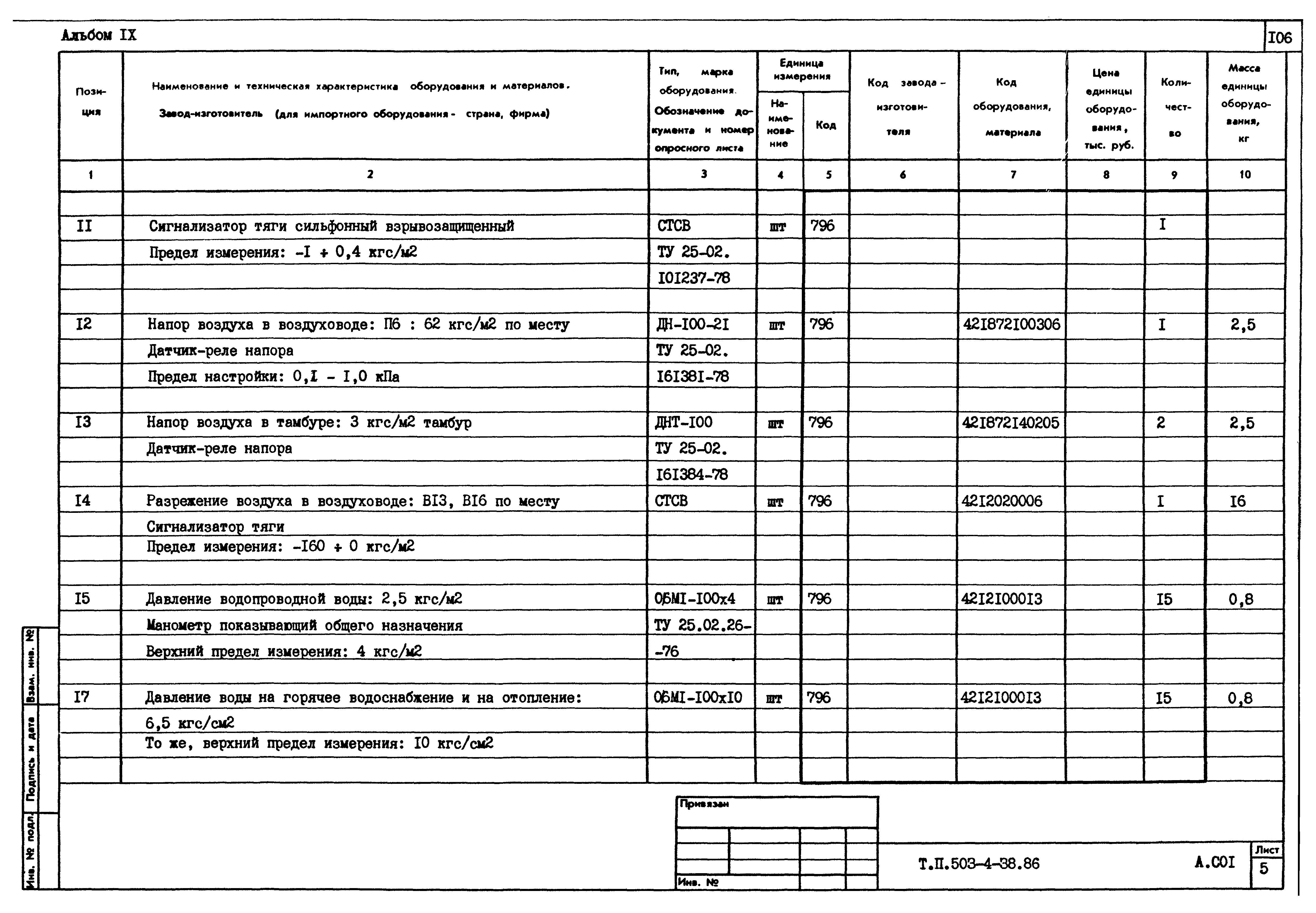 Типовой проект 503-4-38.86