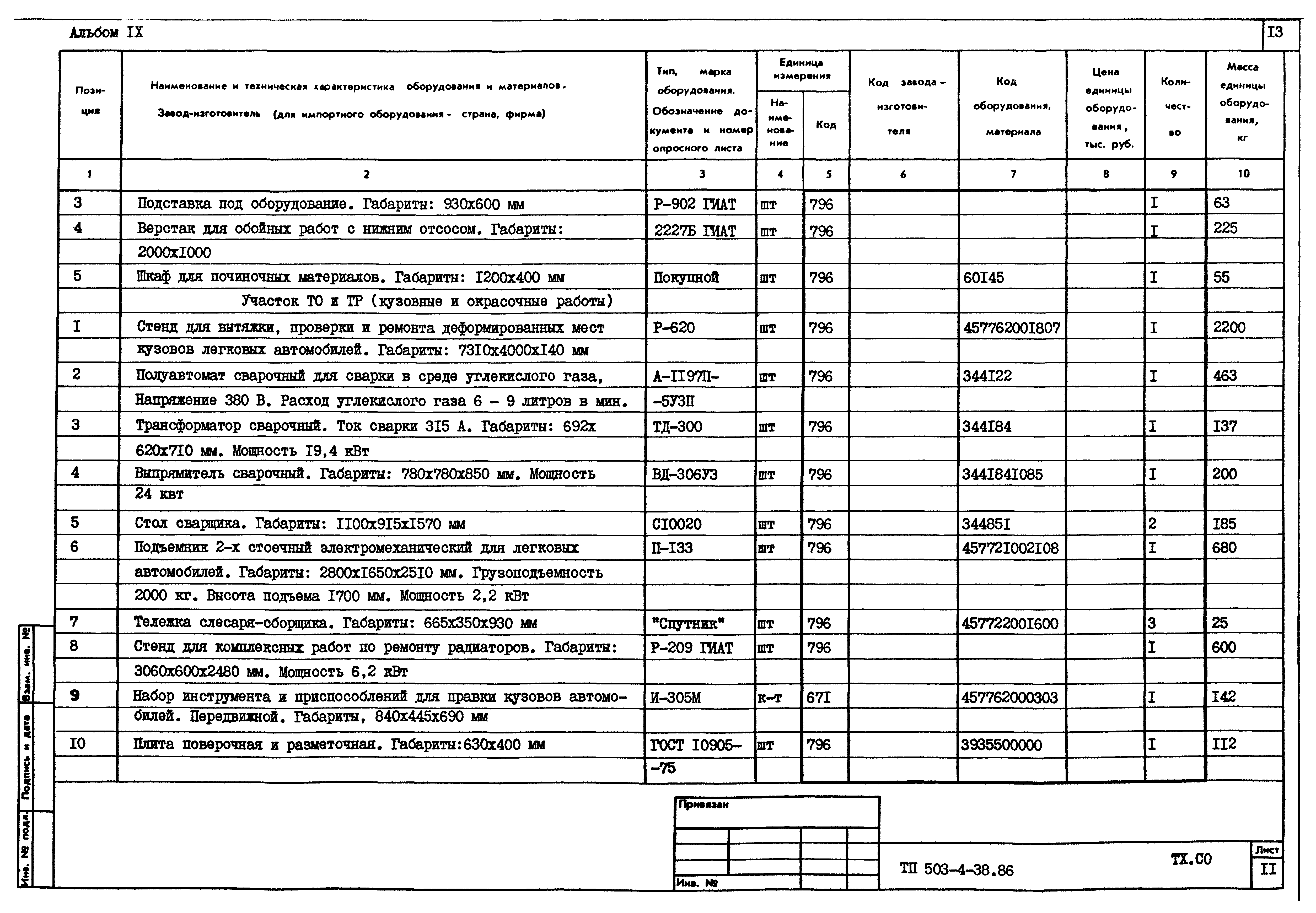 Типовой проект 503-4-38.86