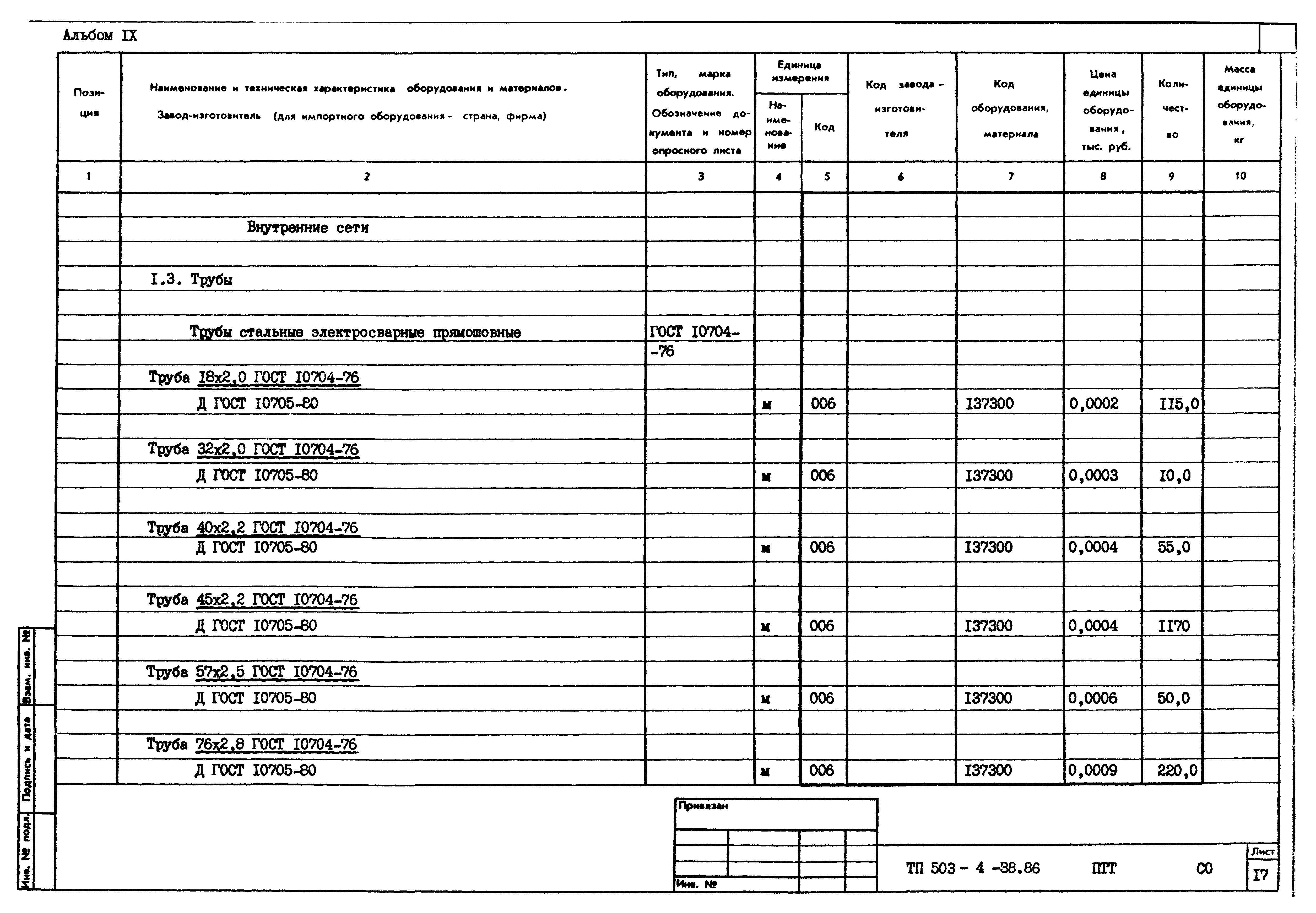 Типовой проект 503-4-38.86