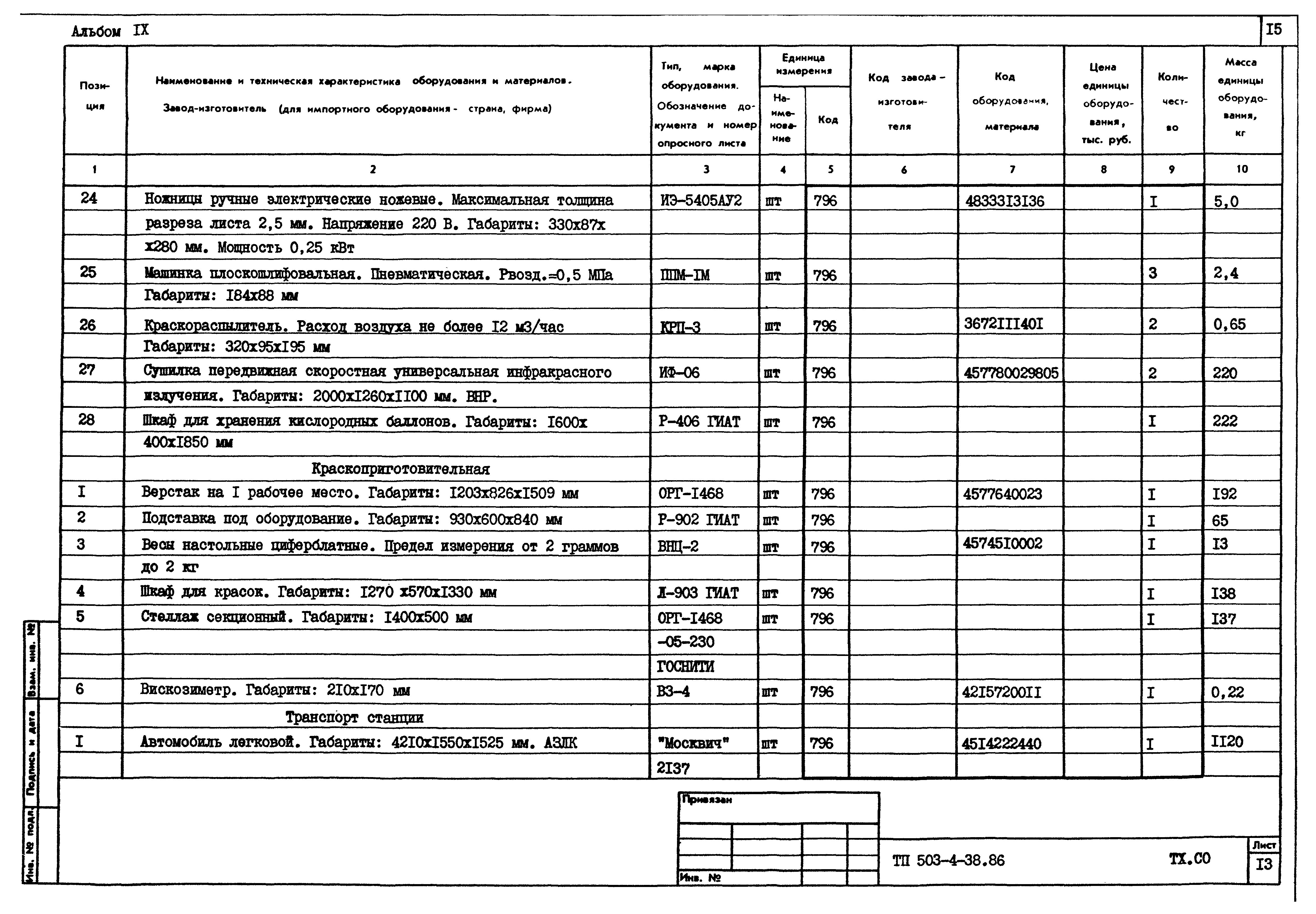 Типовой проект 503-4-38.86