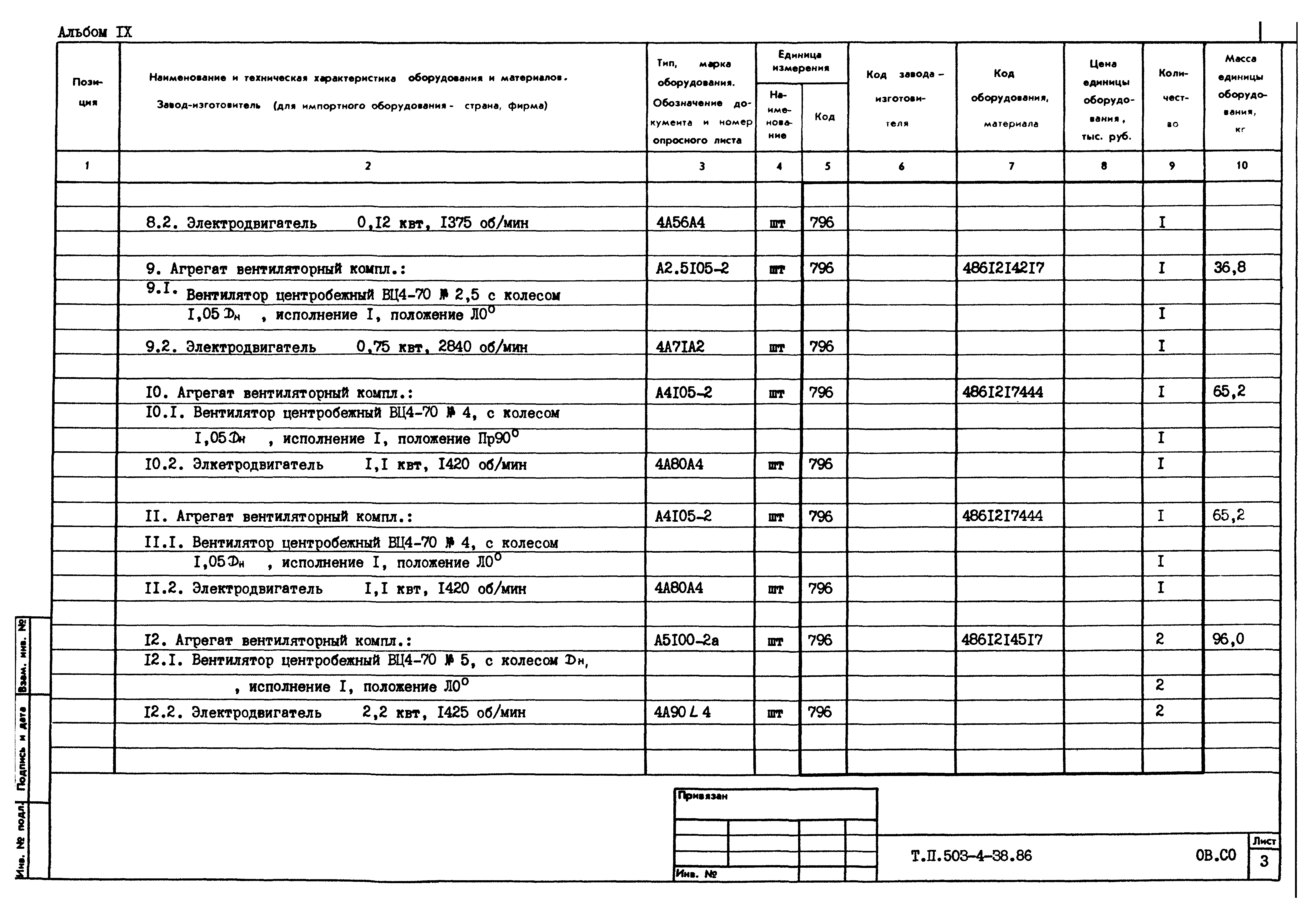 Типовой проект 503-4-38.86