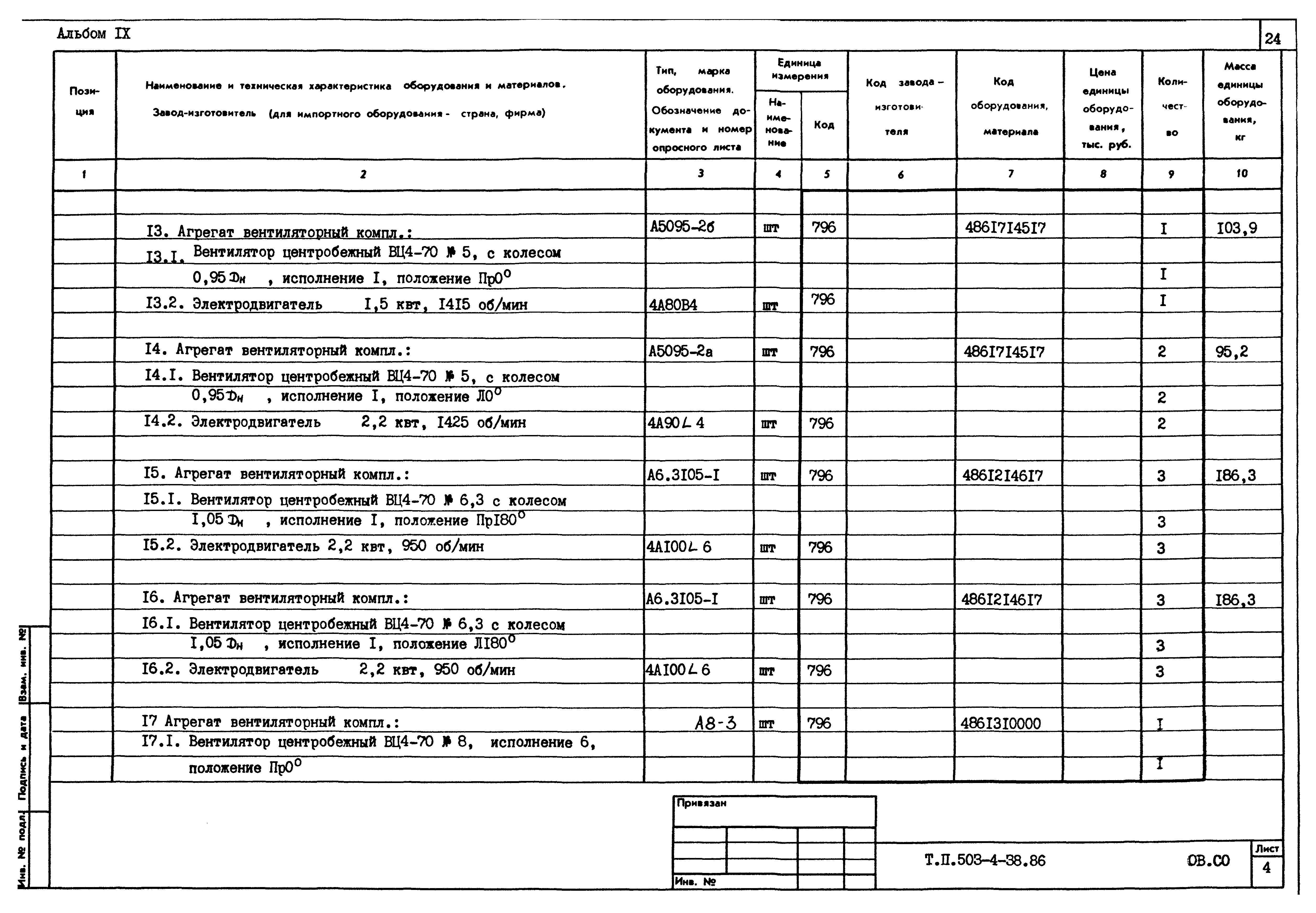 Типовой проект 503-4-38.86