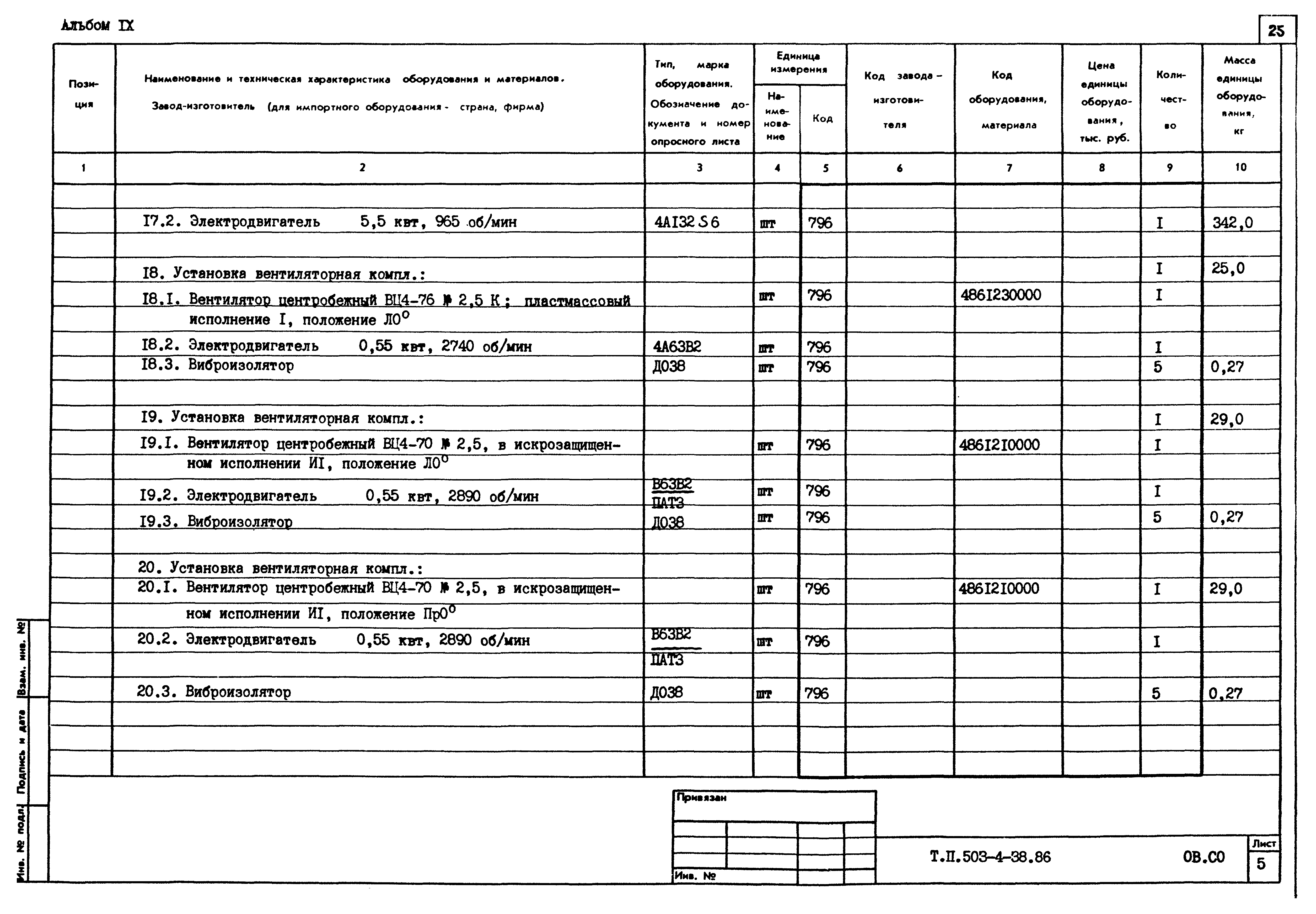 Типовой проект 503-4-38.86