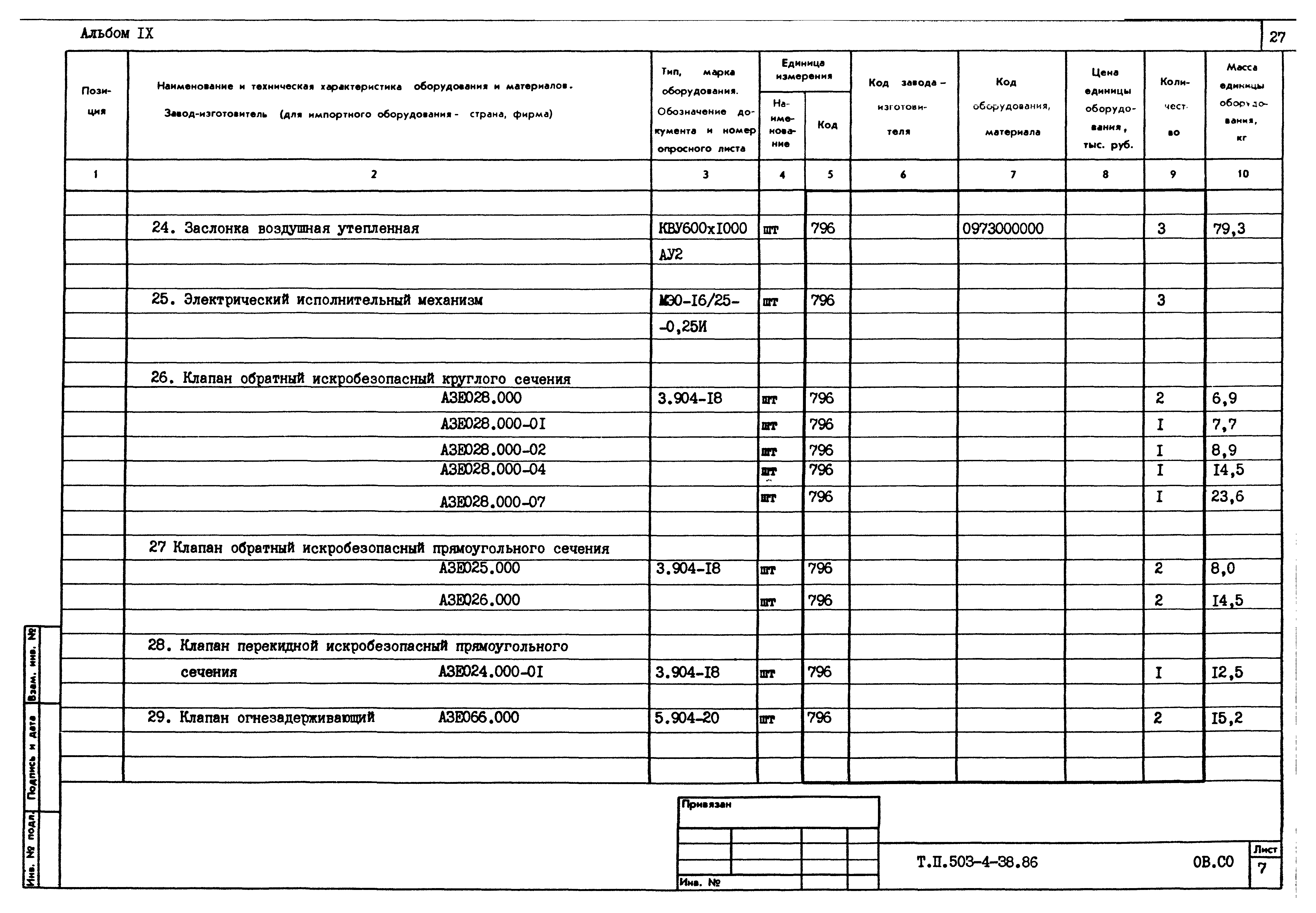 Типовой проект 503-4-38.86