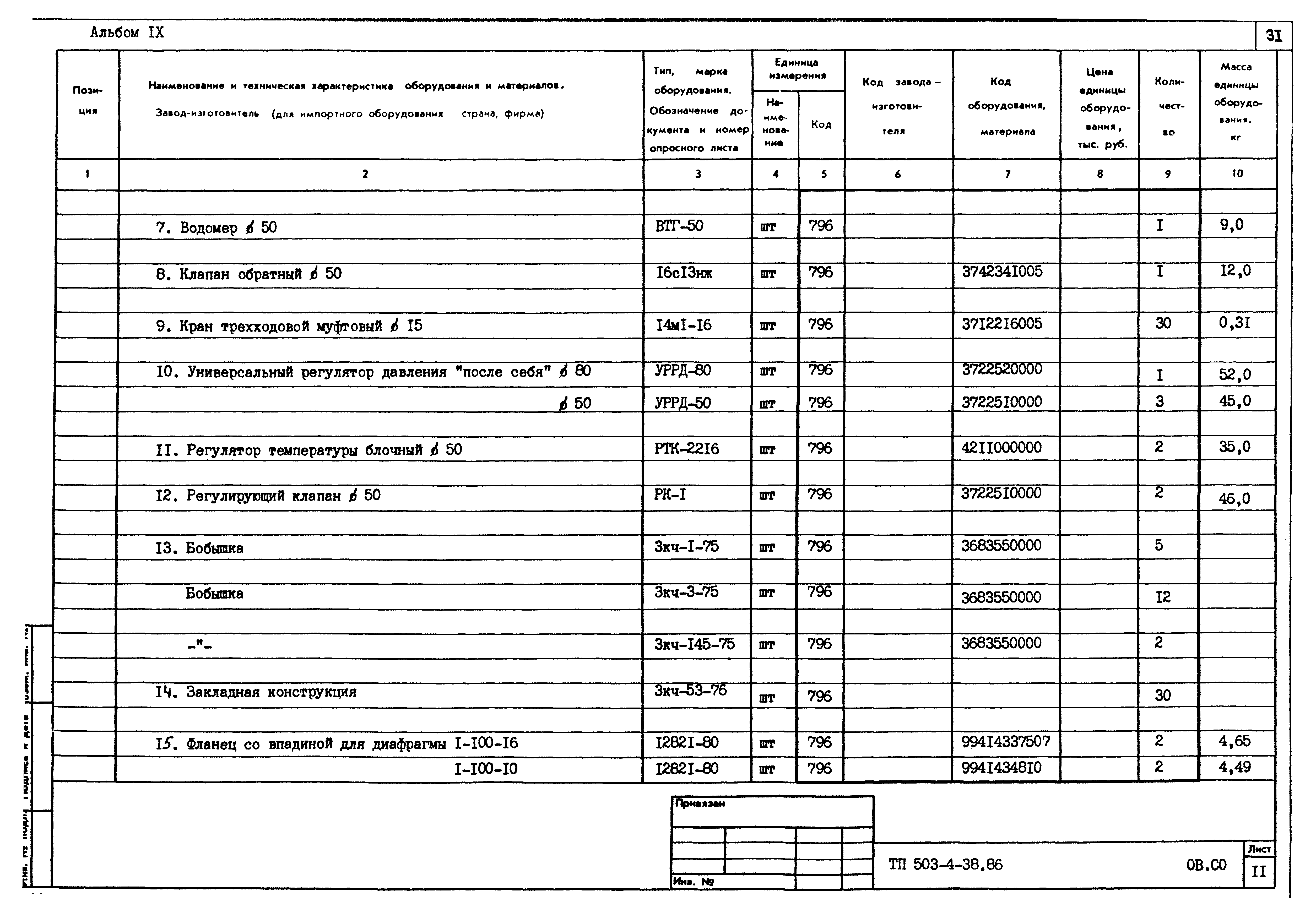 Типовой проект 503-4-38.86