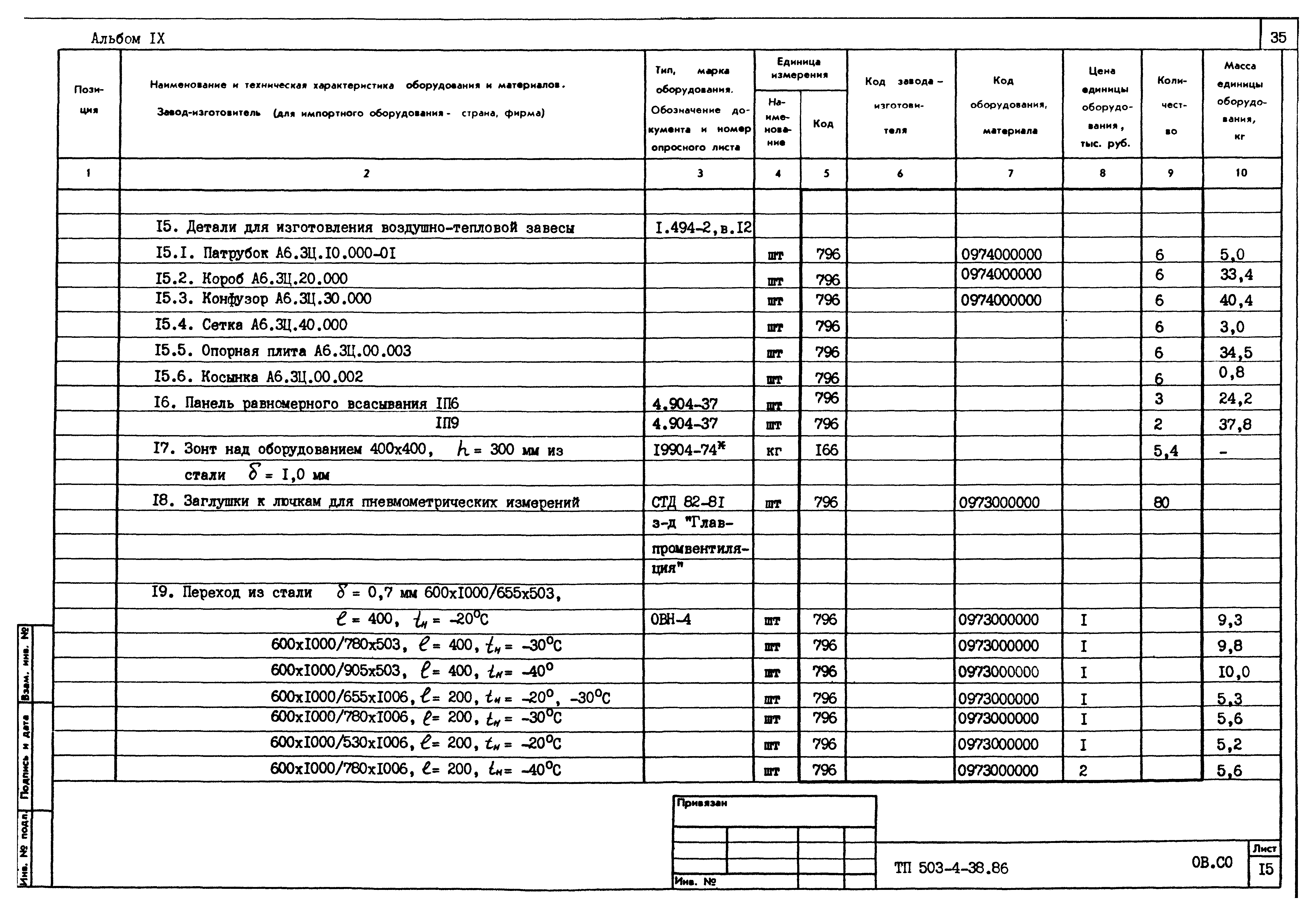 Типовой проект 503-4-38.86