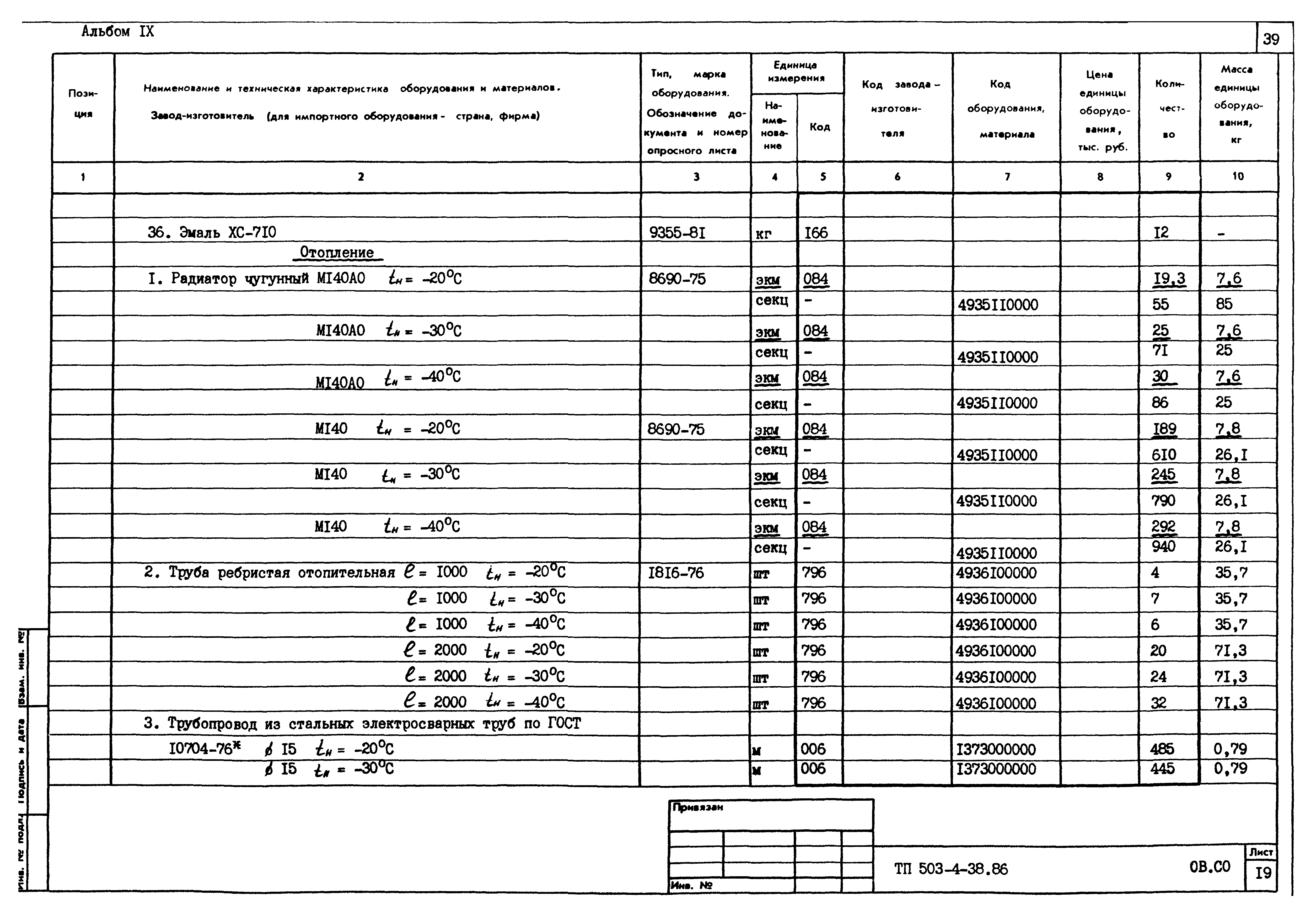 Типовой проект 503-4-38.86