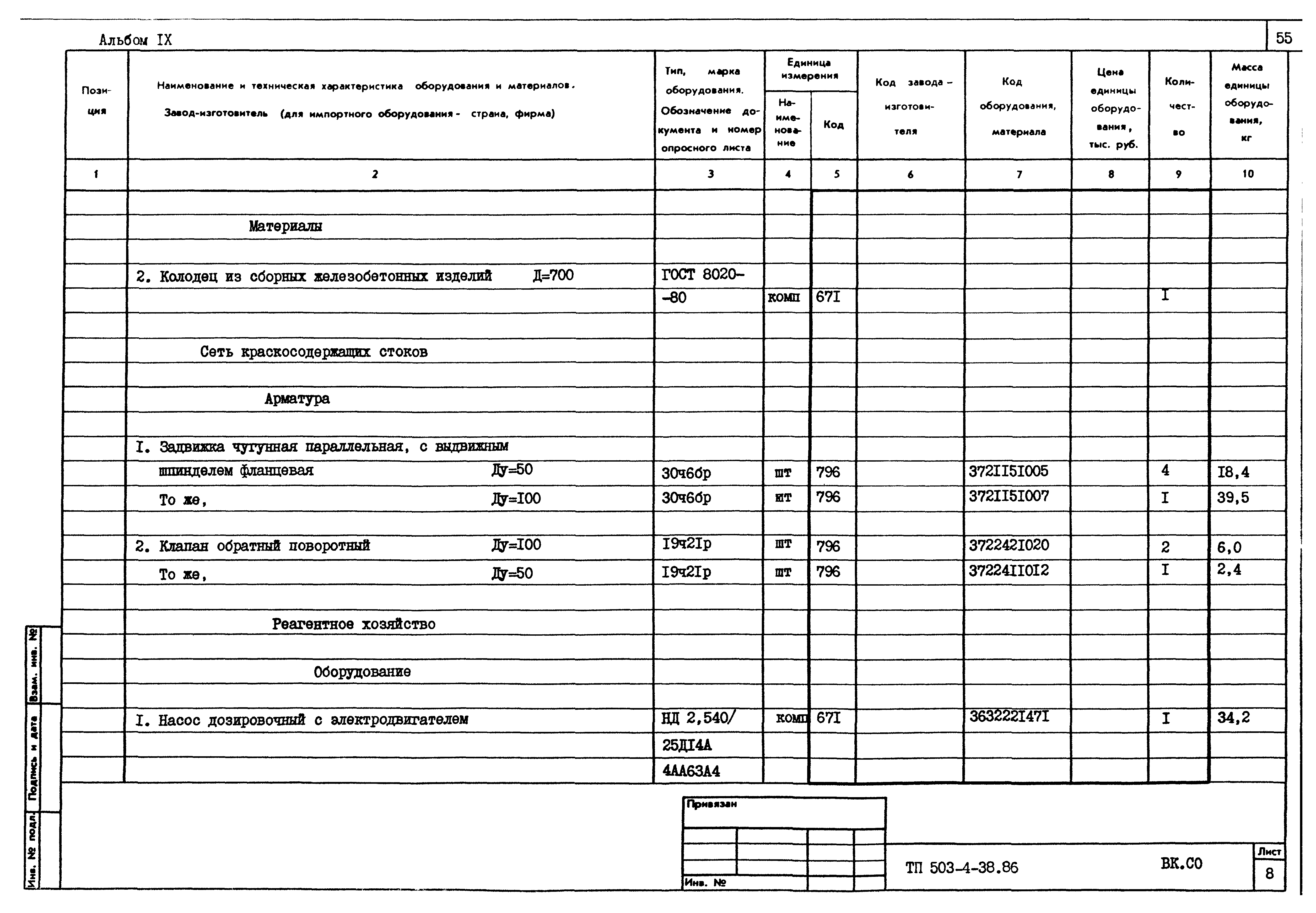 Типовой проект 503-4-38.86