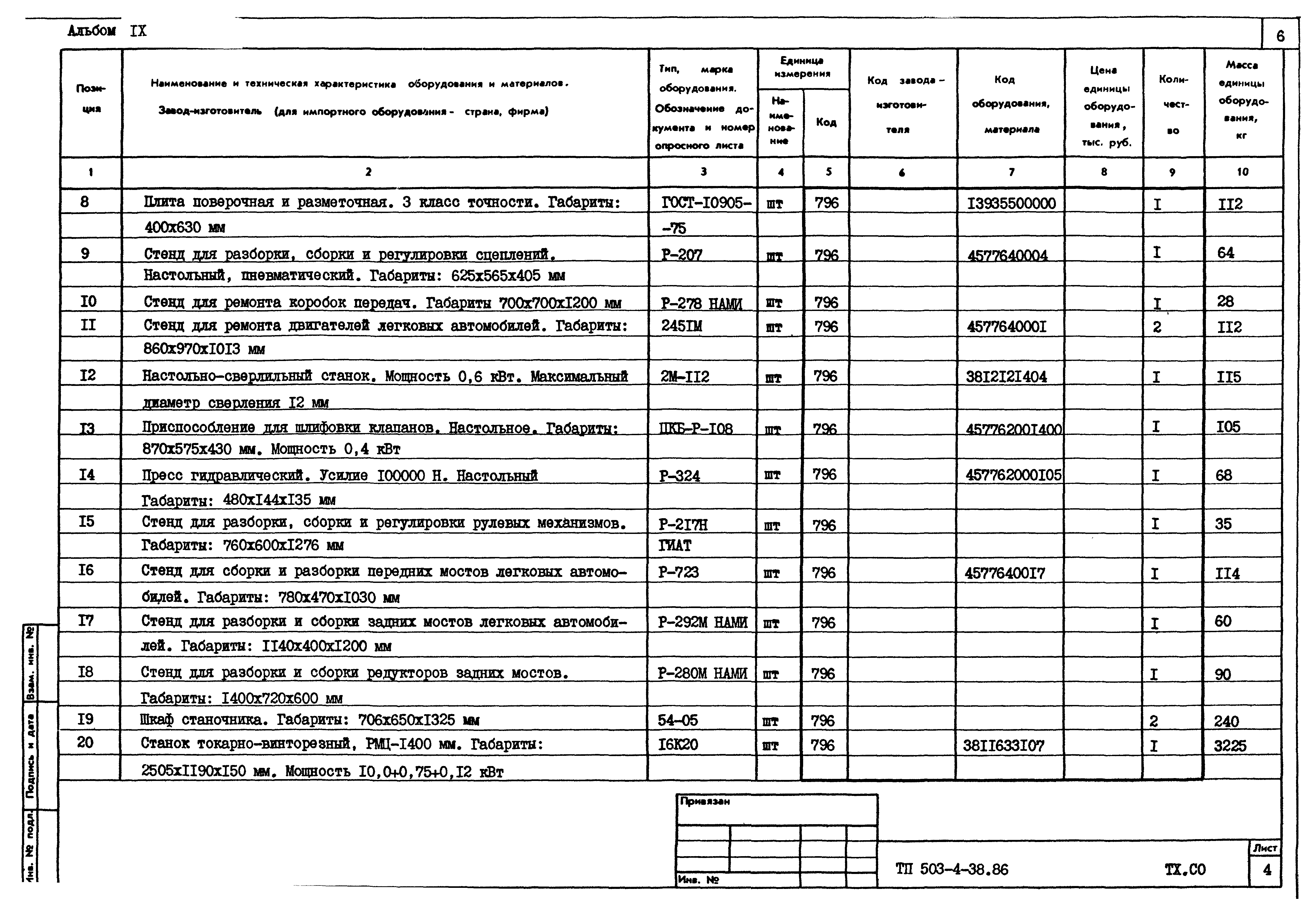 Типовой проект 503-4-38.86