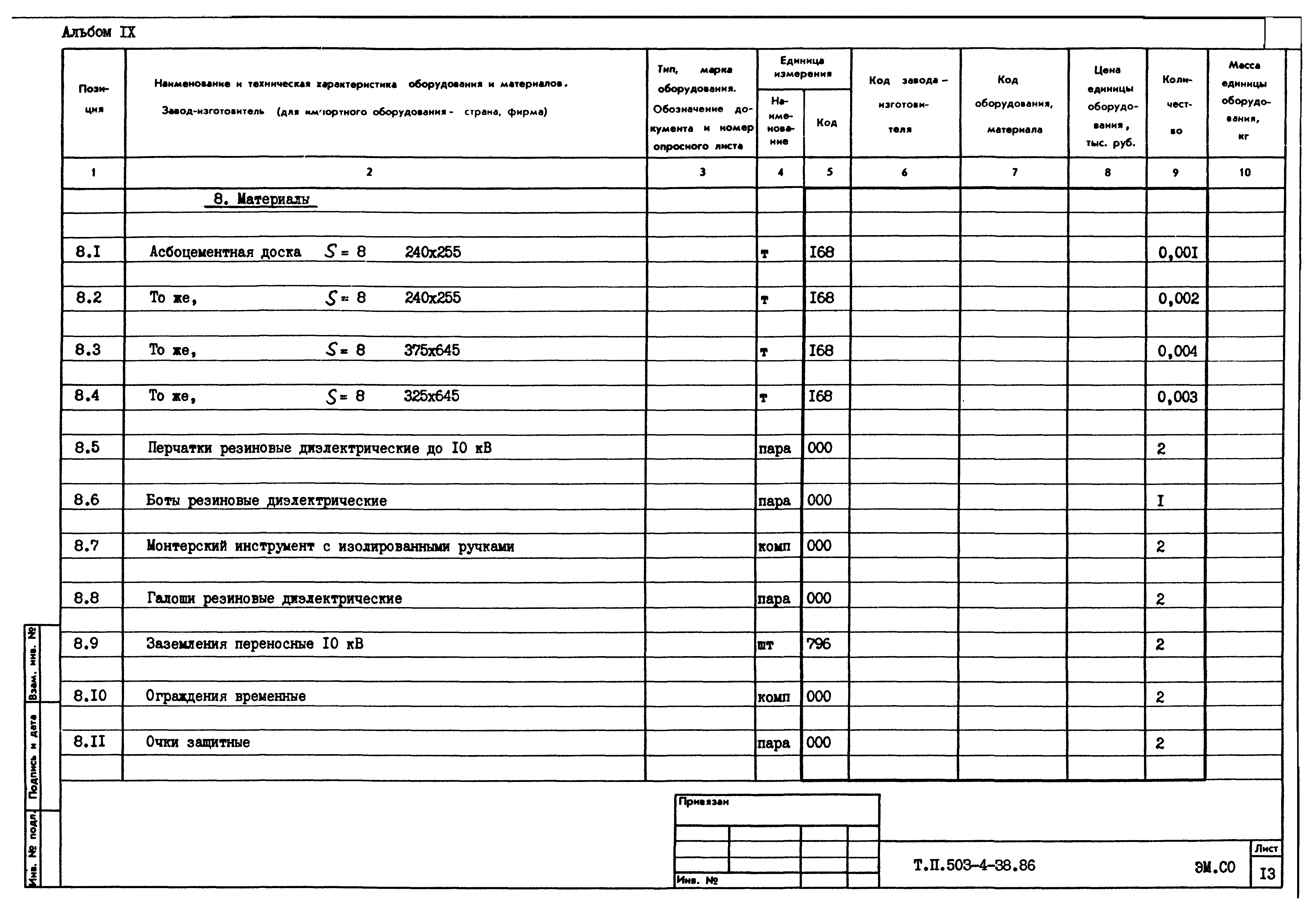 Типовой проект 503-4-38.86