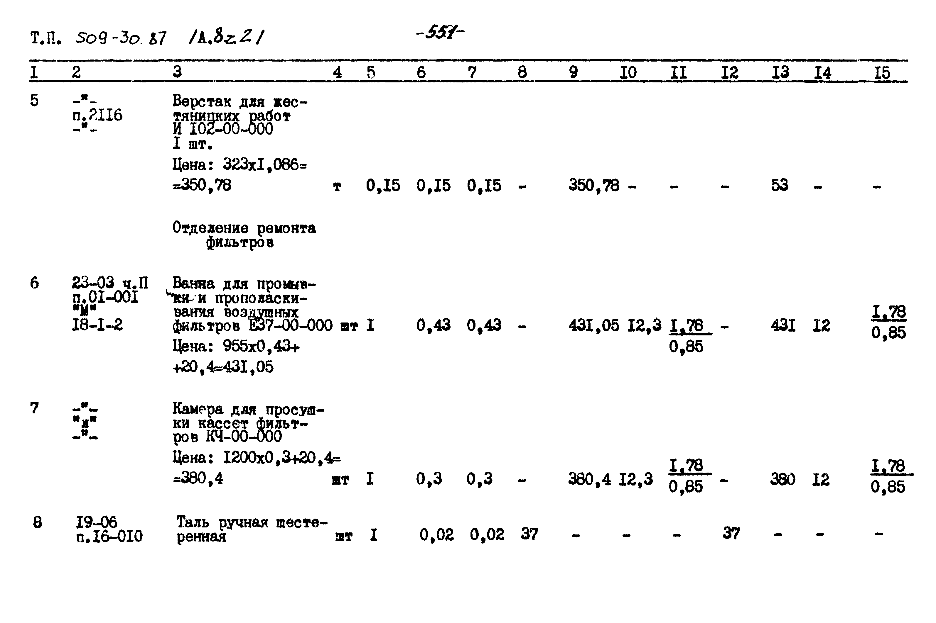 Типовой проект 509-30.87