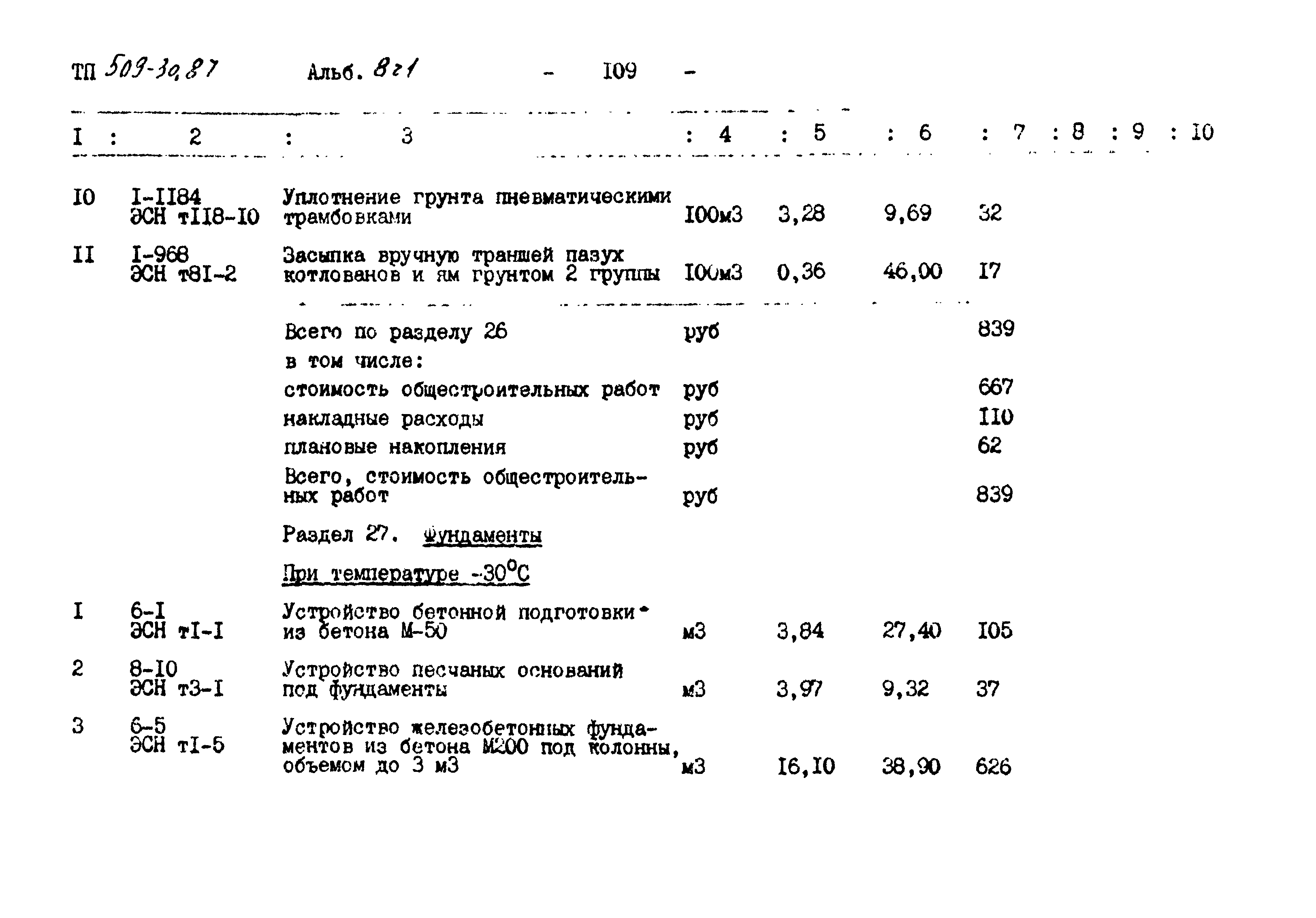 Типовой проект 509-30.87