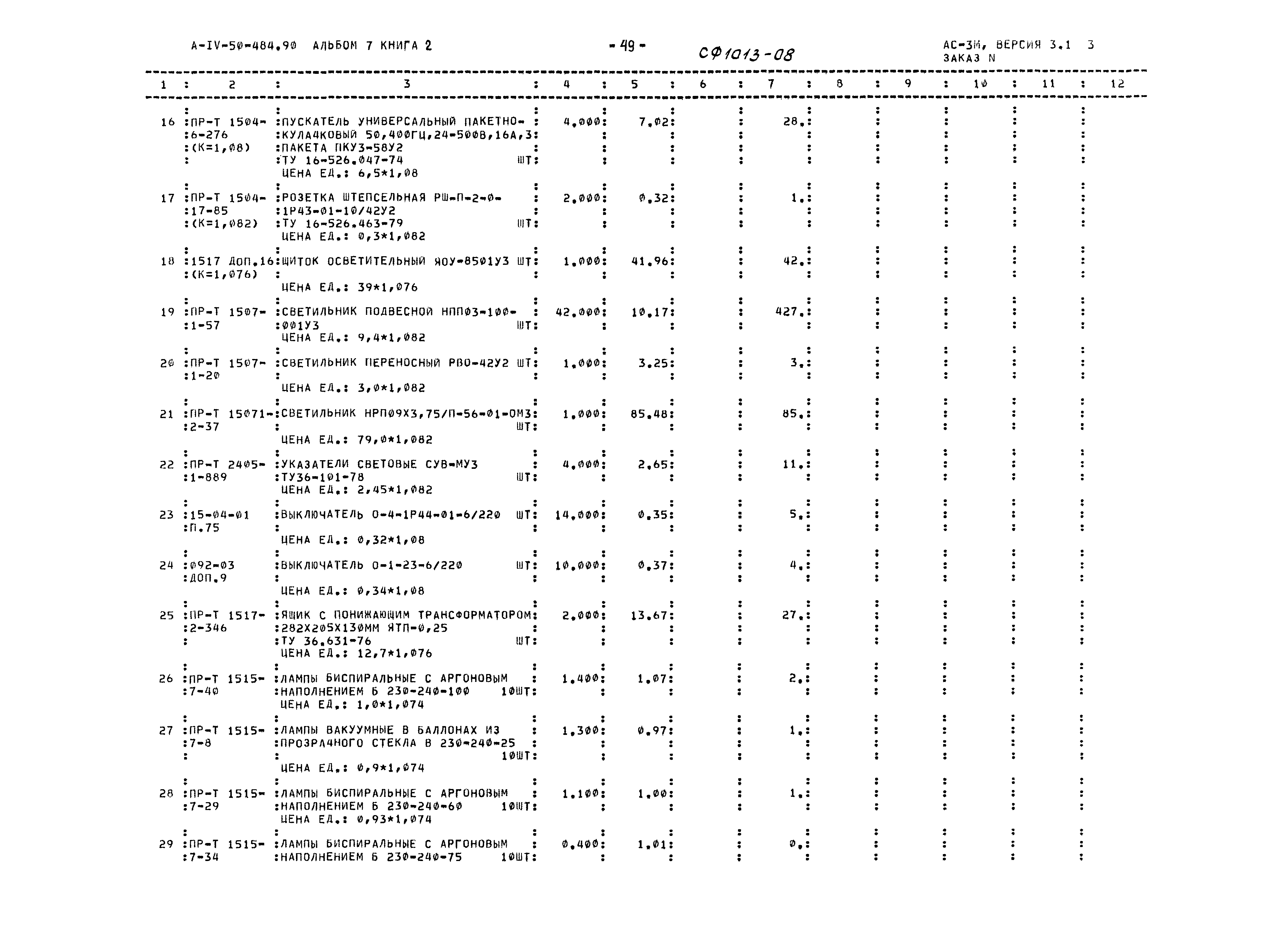 Типовой проект А-IV-50-484.90