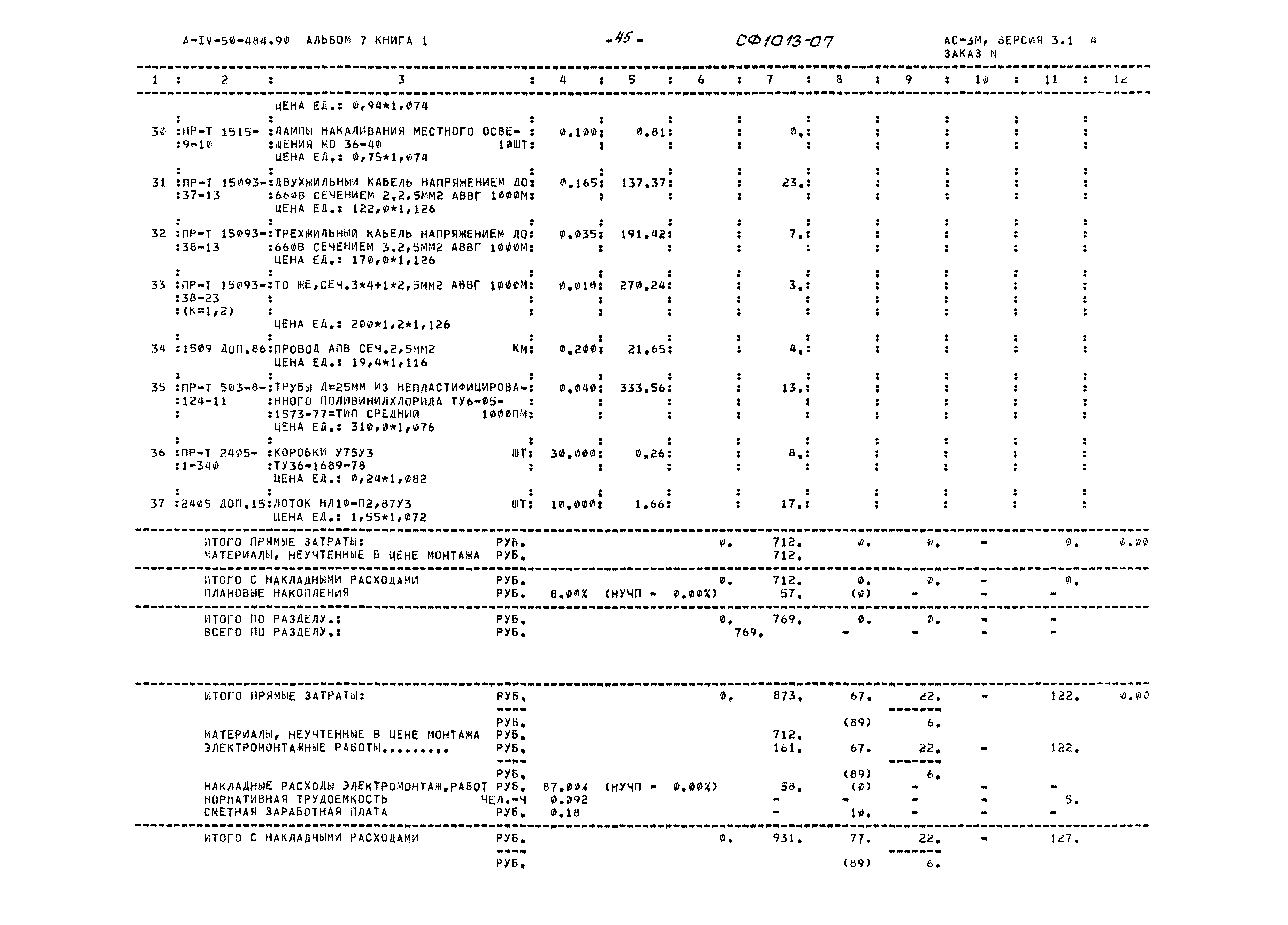 Типовой проект А-IV-50-484.90