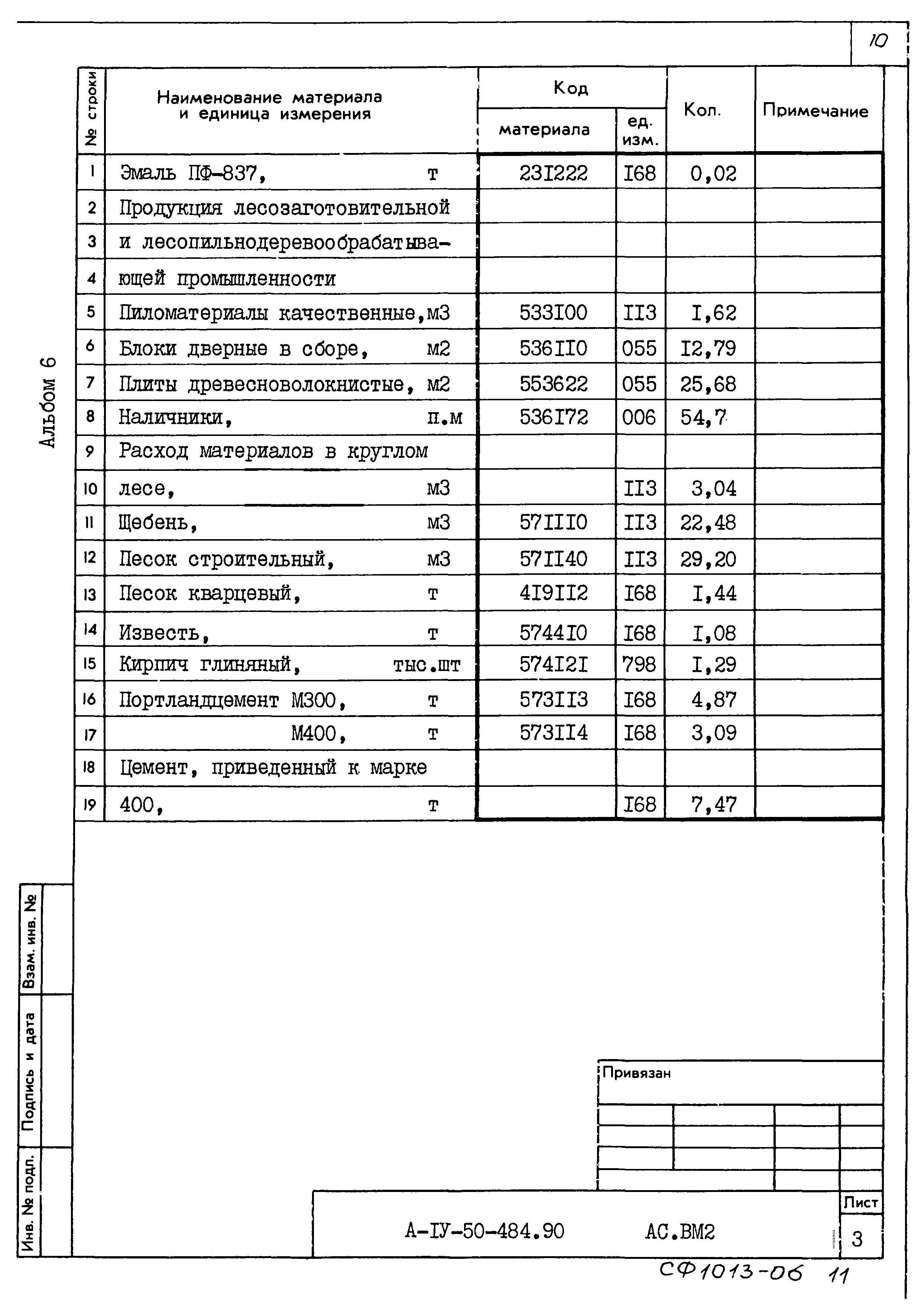 Типовой проект А-IV-50-484.90