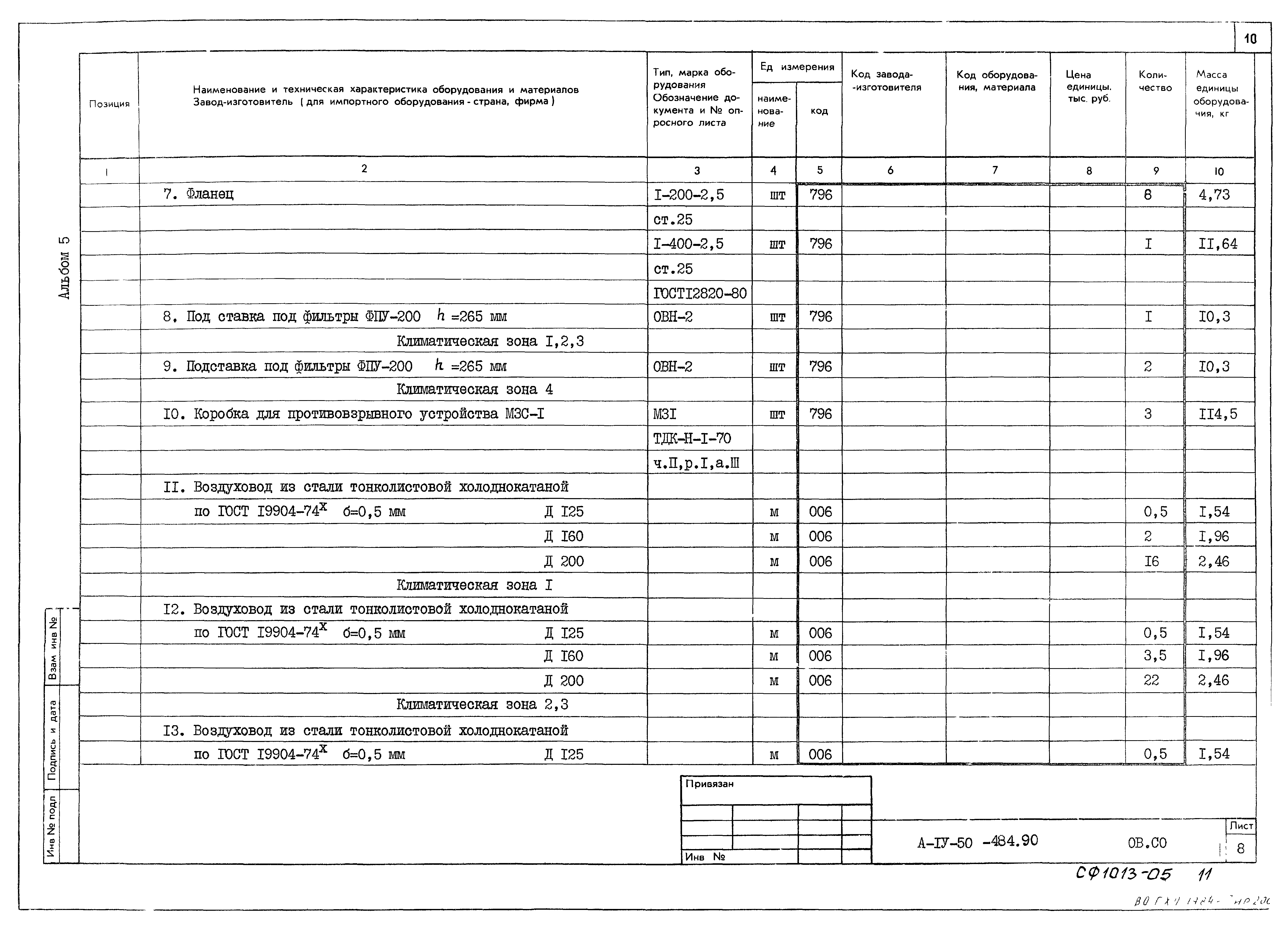 Типовой проект А-IV-50-484.90