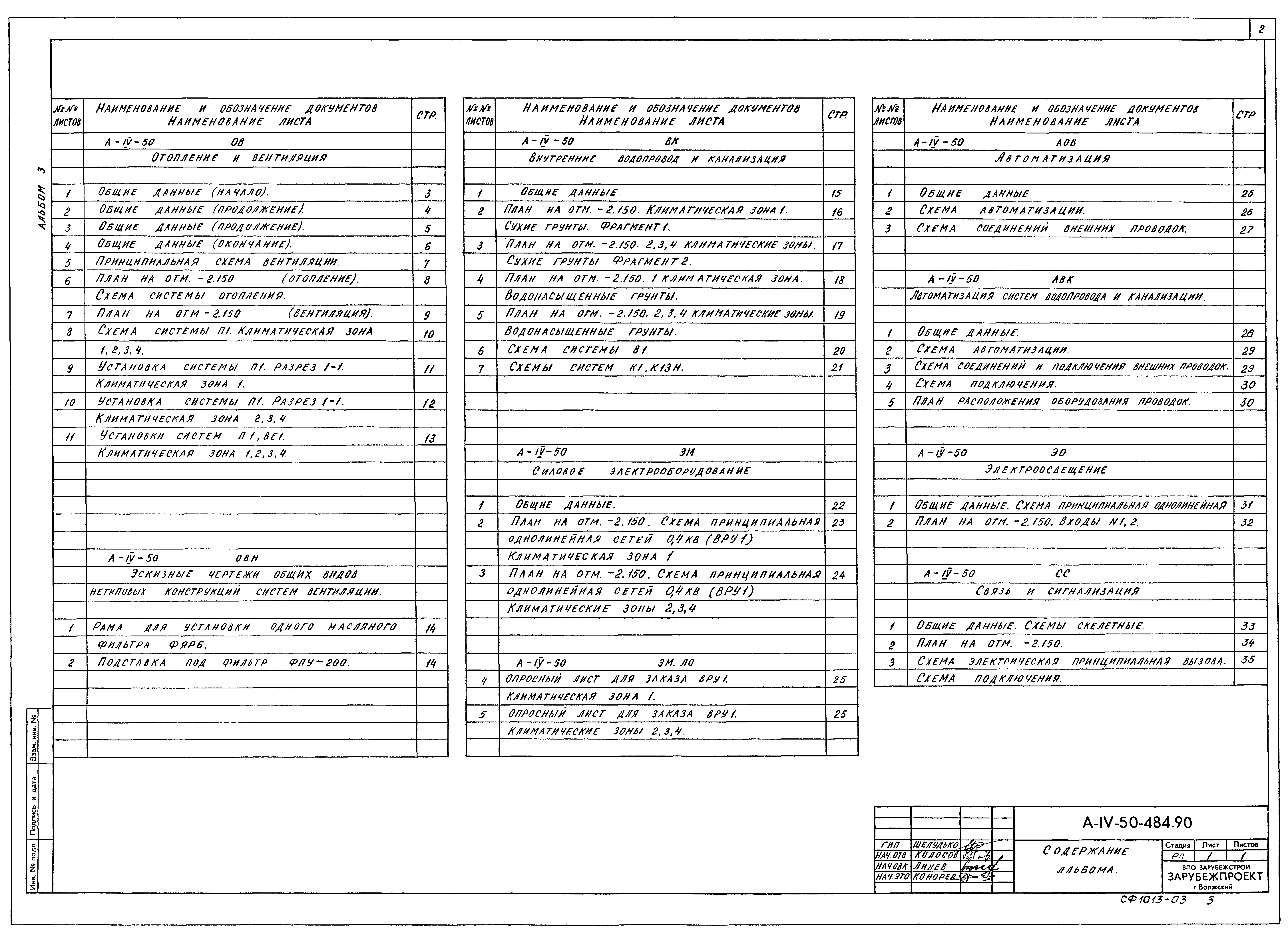 Типовой проект А-IV-50-484.90