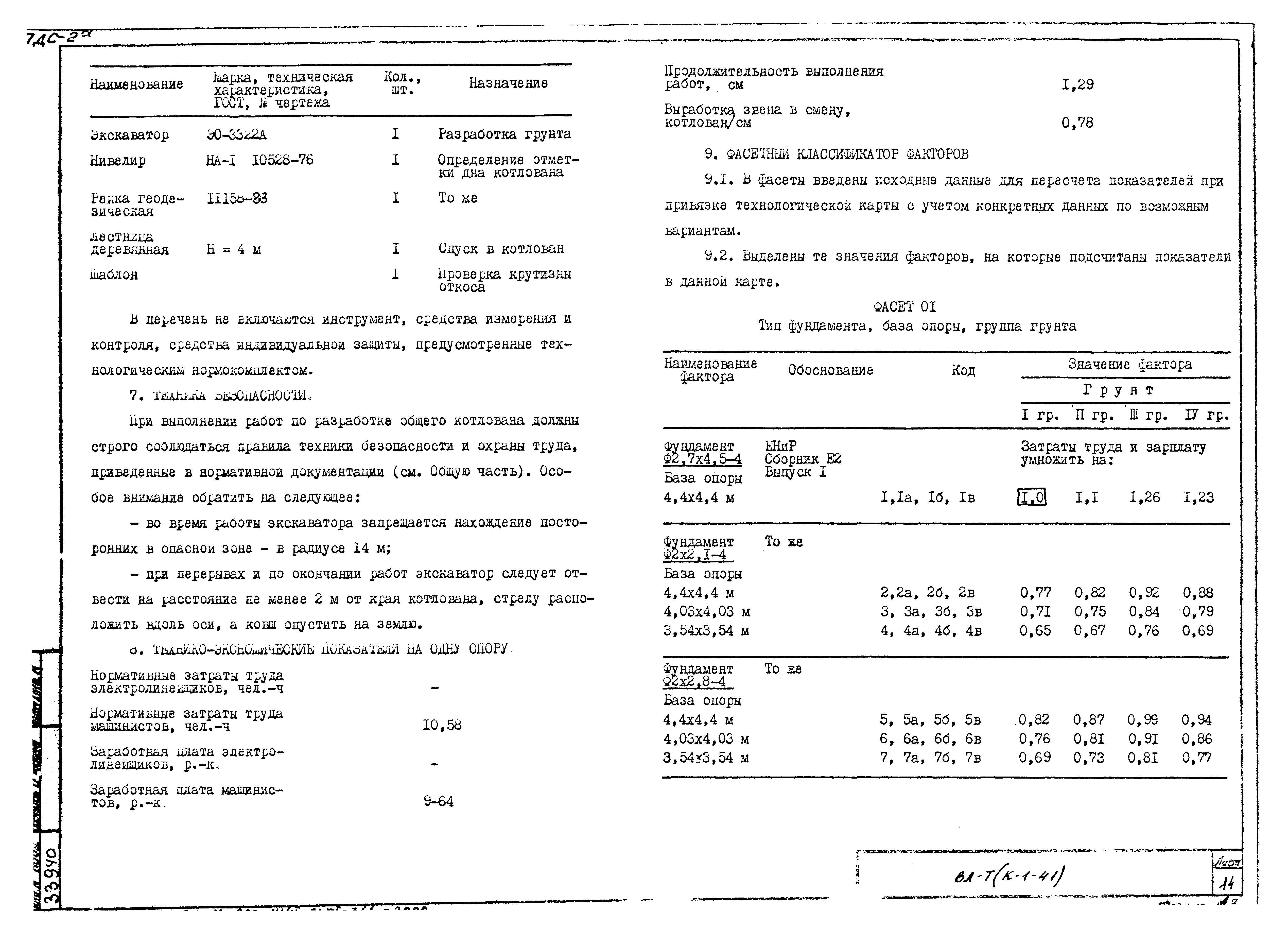 Технологическая карта К-1-41-2